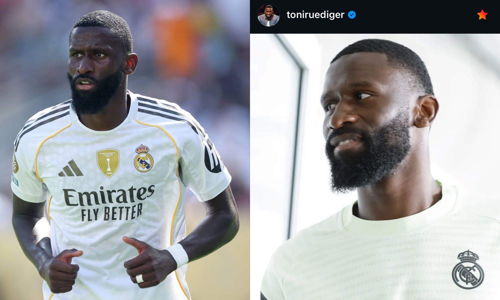 Rudiger y su Publicación Instagram Rudiger y su Publicación Instagram