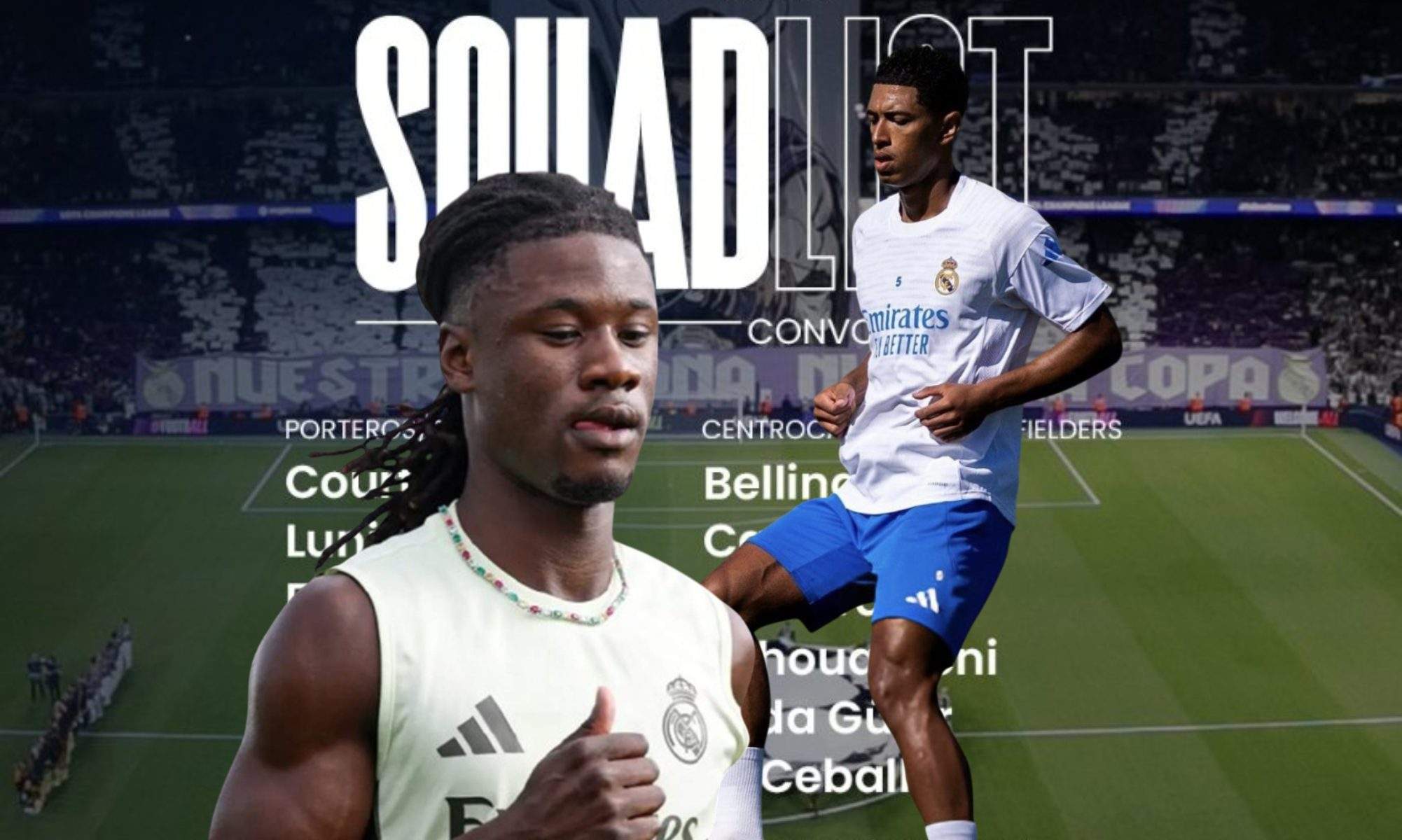 Camavinga y Bellingham entran en la convocatoria