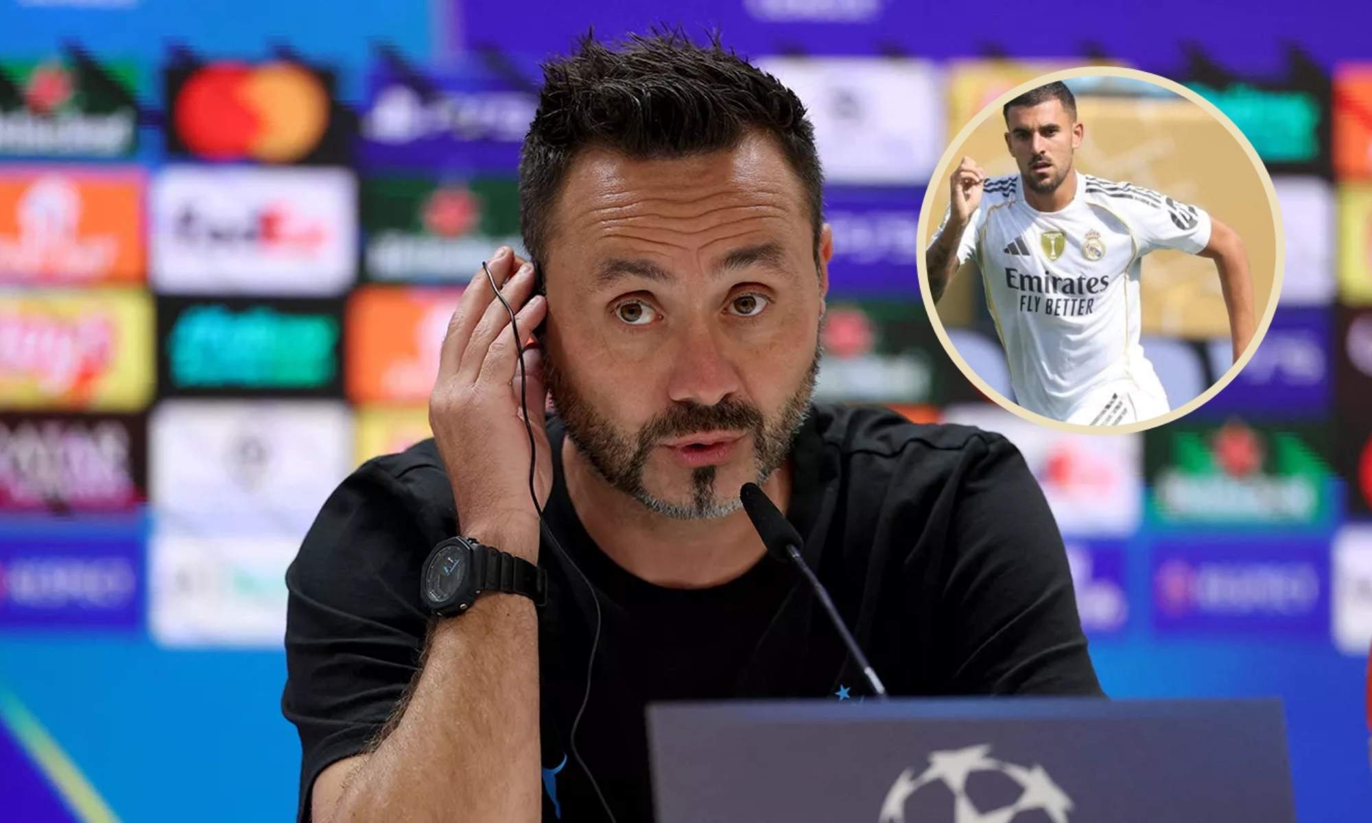 Roberto De Zerbi, técnico del Olympique de Marsella, se ha referido al fichaje fallido de Dani Ceballos por el equipo francés.