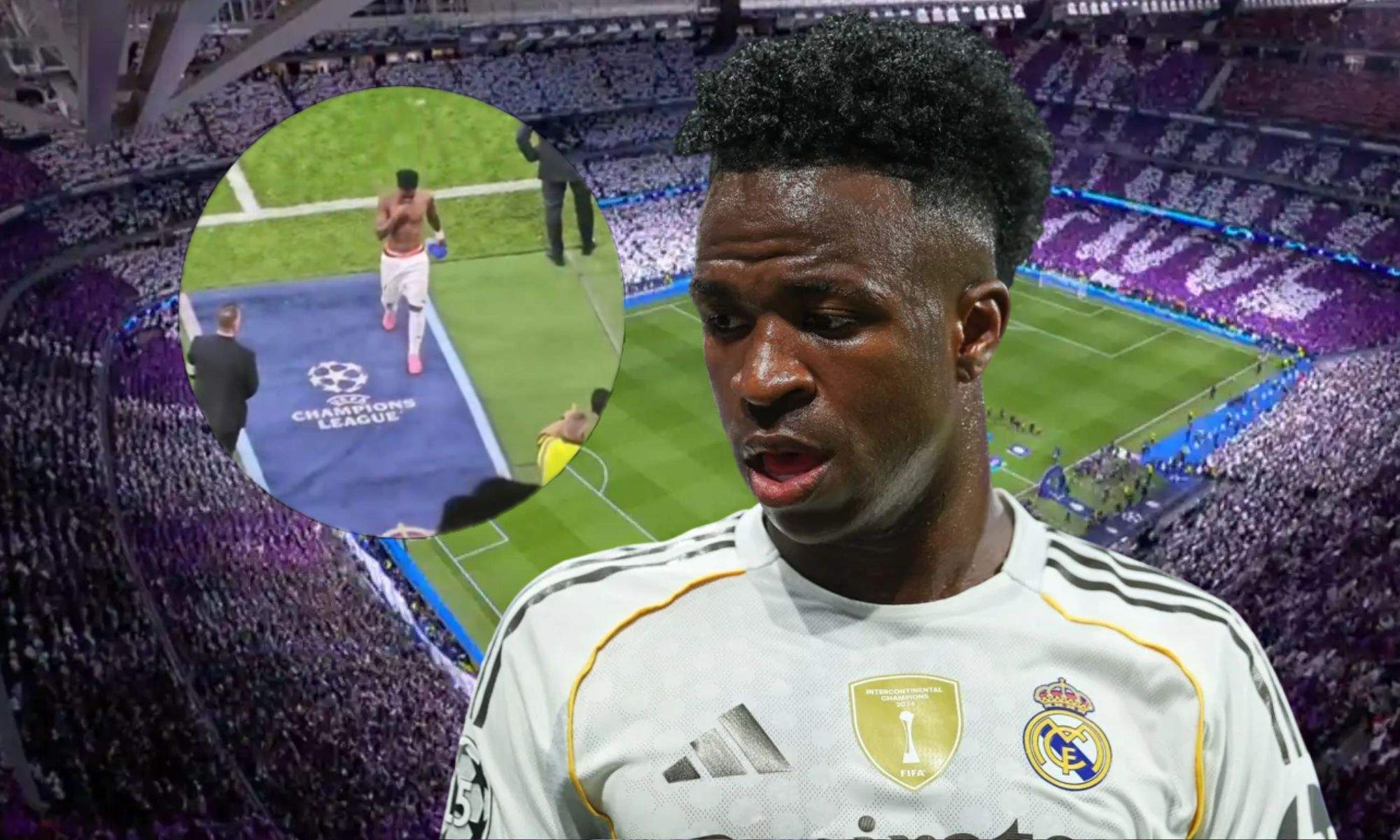 Vinícius dejó un comportamiento muy llamativo cuando acabó el encuentro
