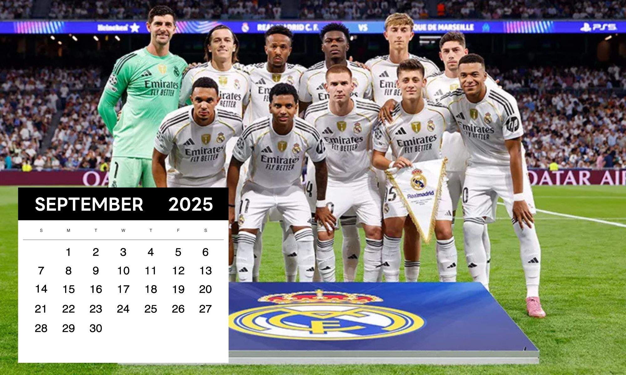 Real Madrid y Calendario Septiembre de 2025