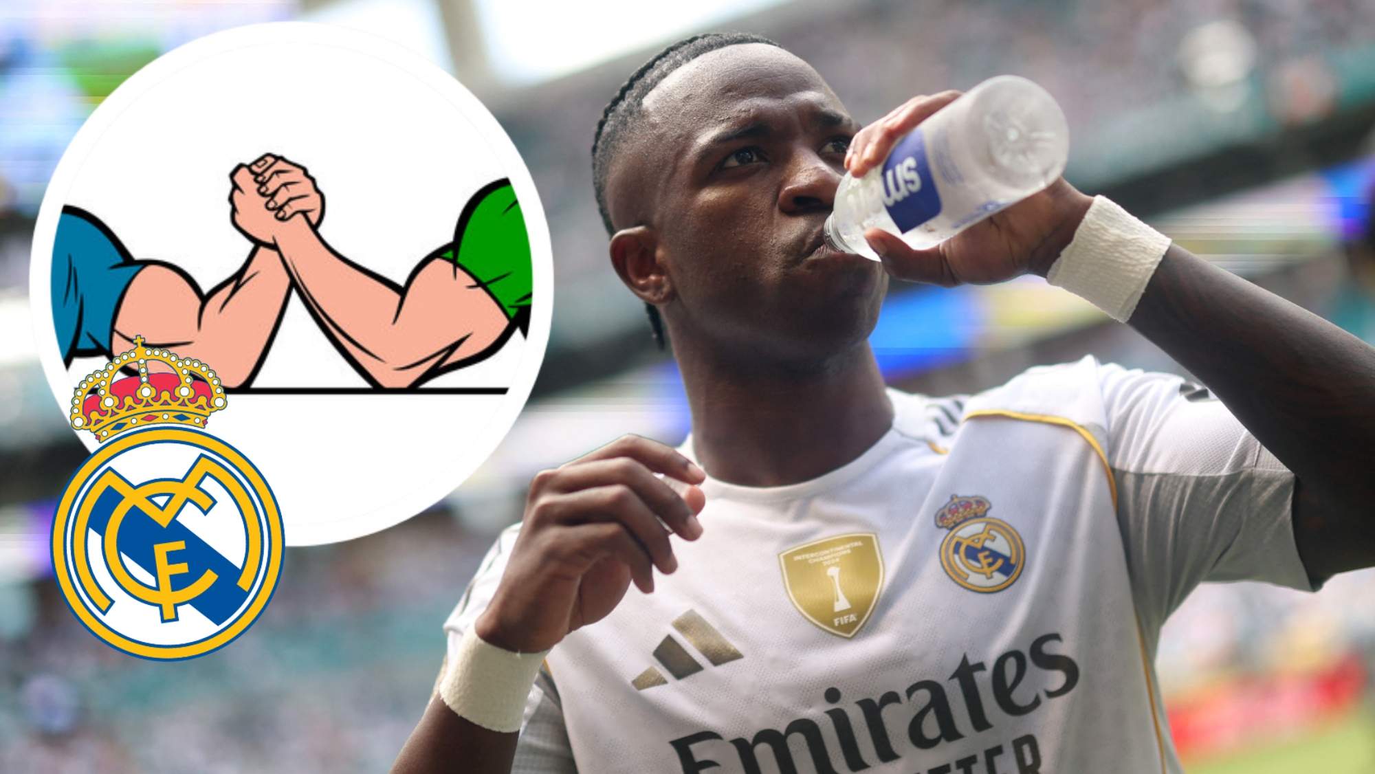 Vinícius echa un pulso al Real Madrid.