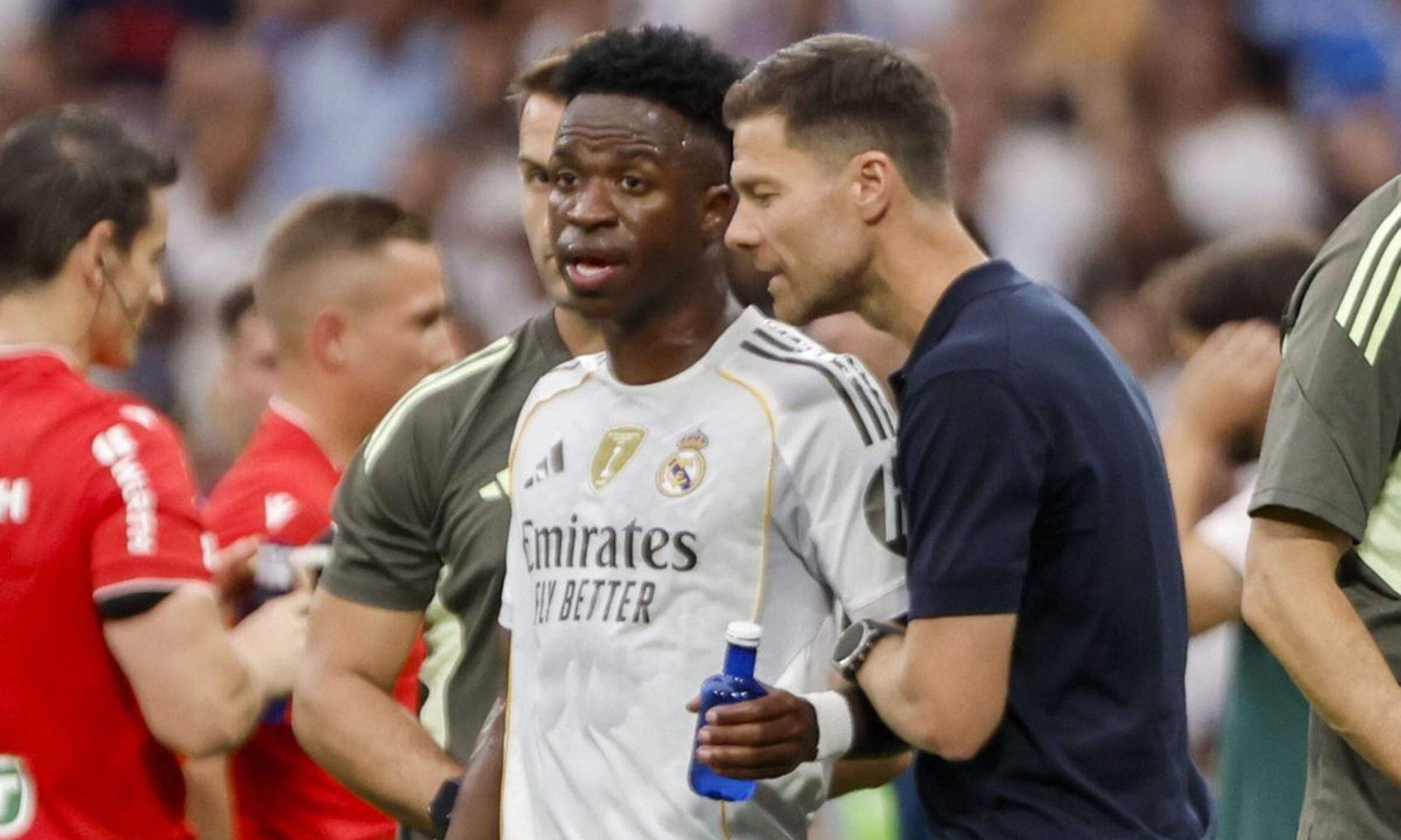 Así fue el enfado de Vinicius con Xabi