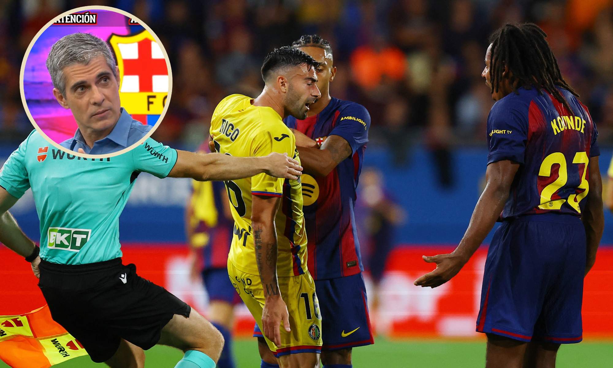 José Luis Sánchez vuelve a indignarse tras la expulsión perdonada a Raphinha contra el Getafe luego de una agresión a Diego Rico.