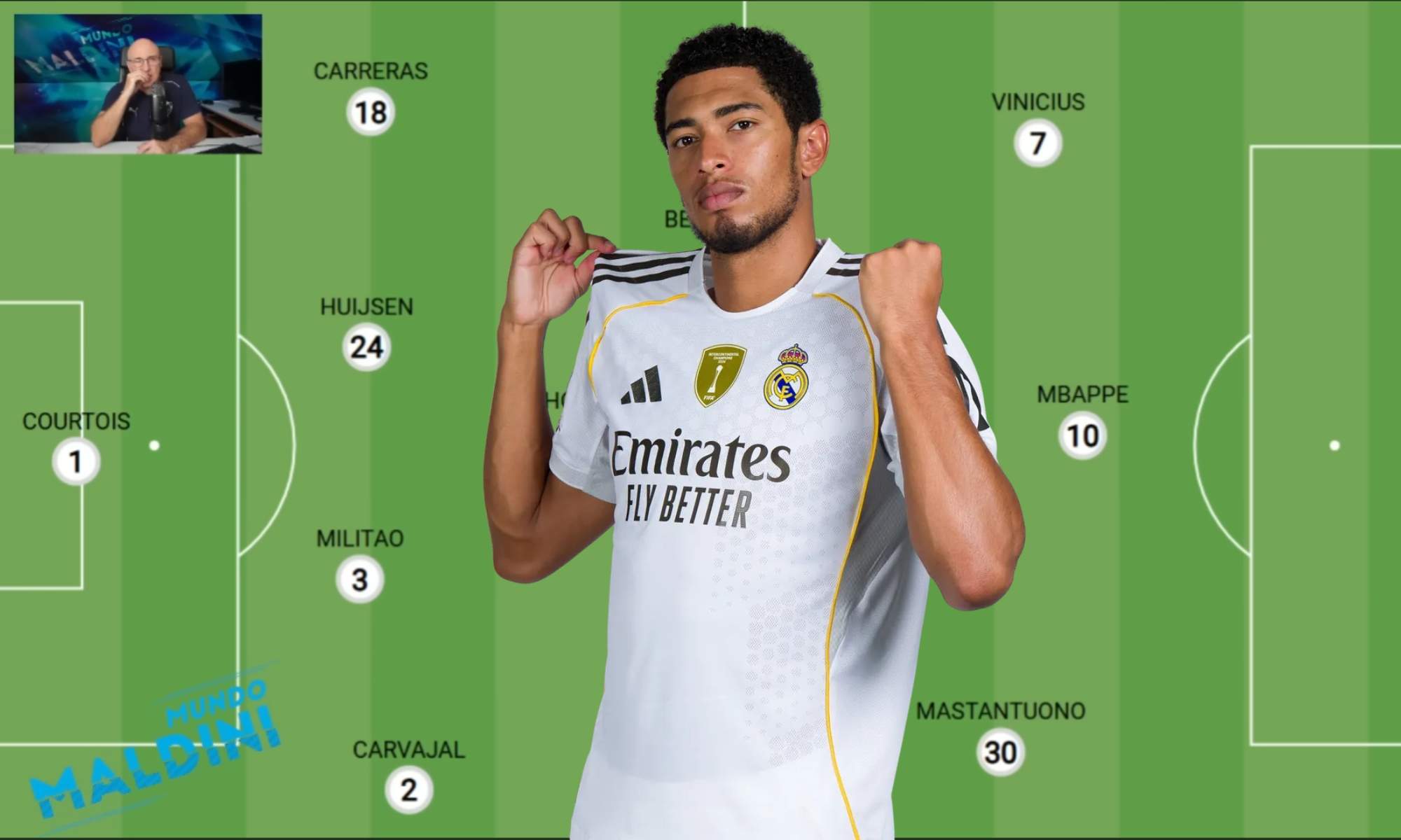 Maldini esquema y Bellingham