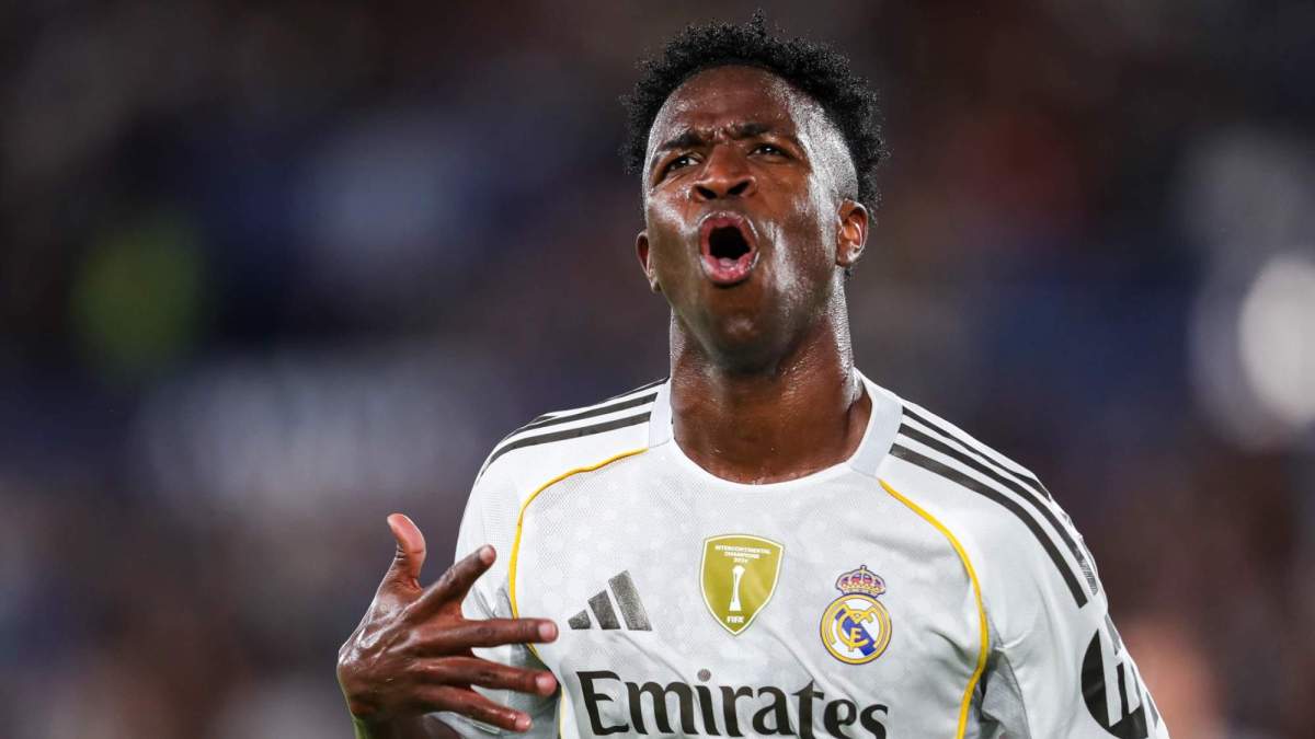 Vinicius Junior, celebrando su gol contra el Levante. Vinicius Junior, celebrando su gol contra el Levante.