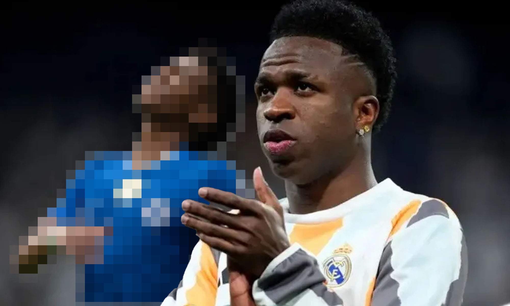 Vinicius con jugador incognito