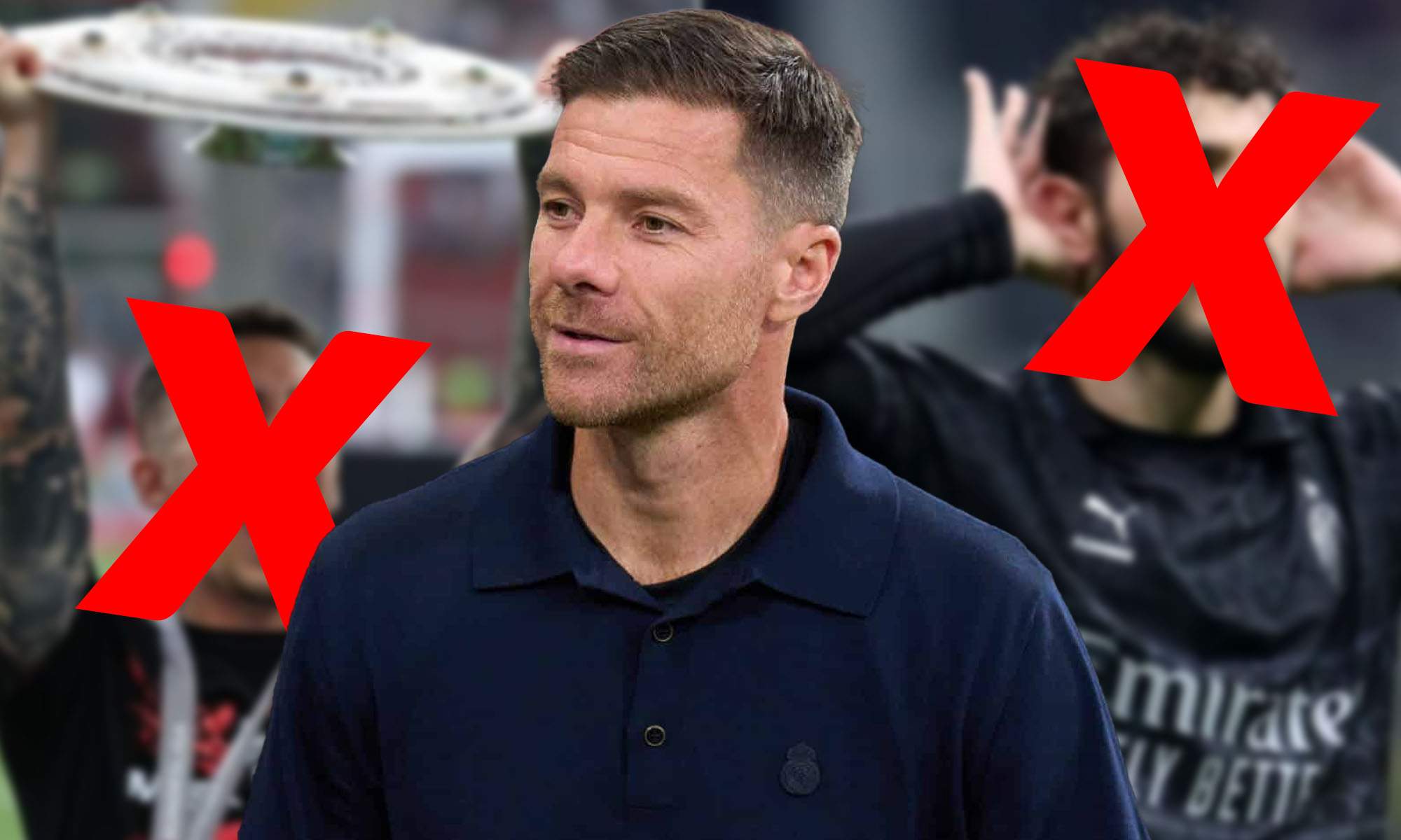 Xabi con dos jugadores rechazados