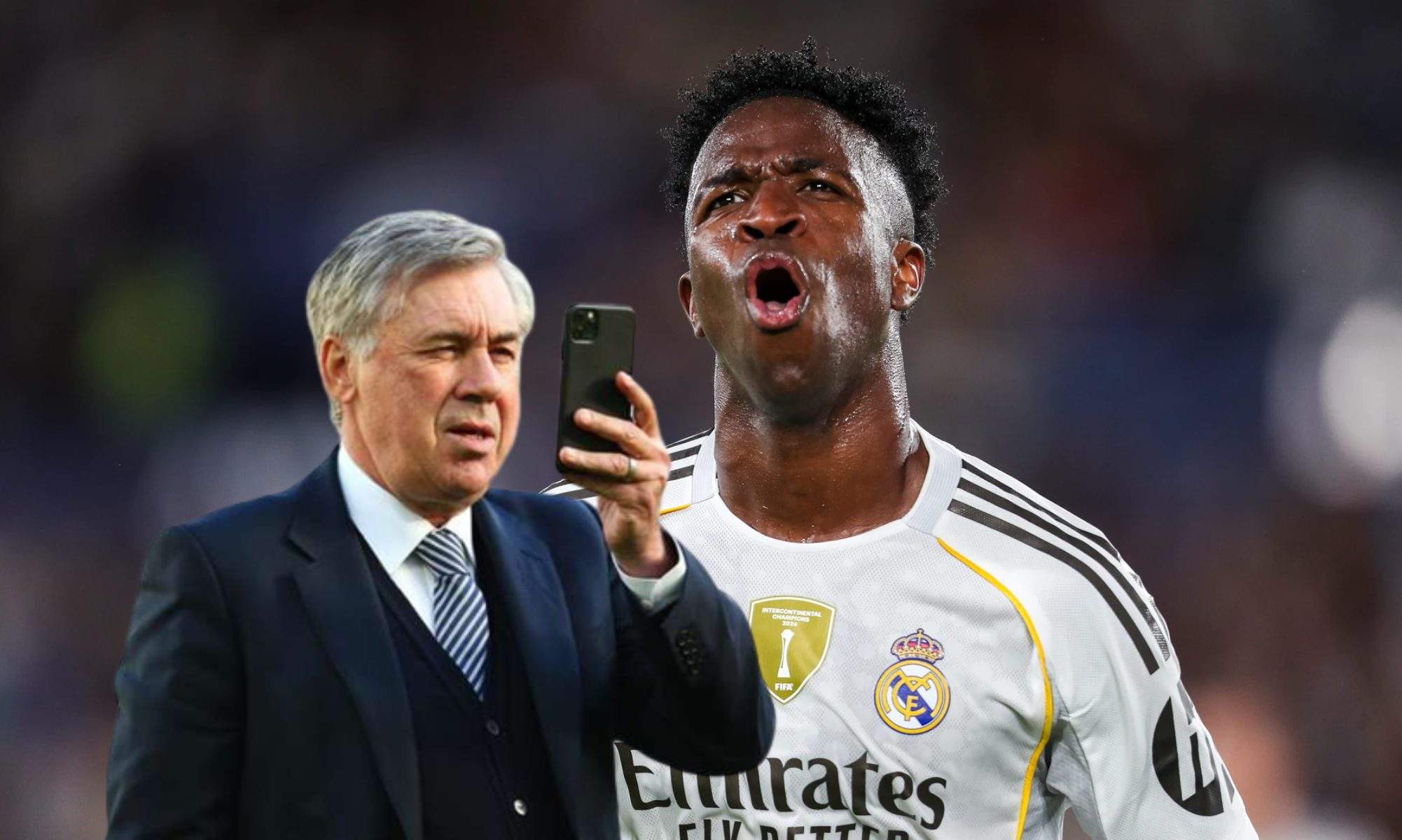 Ancelotti llama a Vinicius en un momento importante