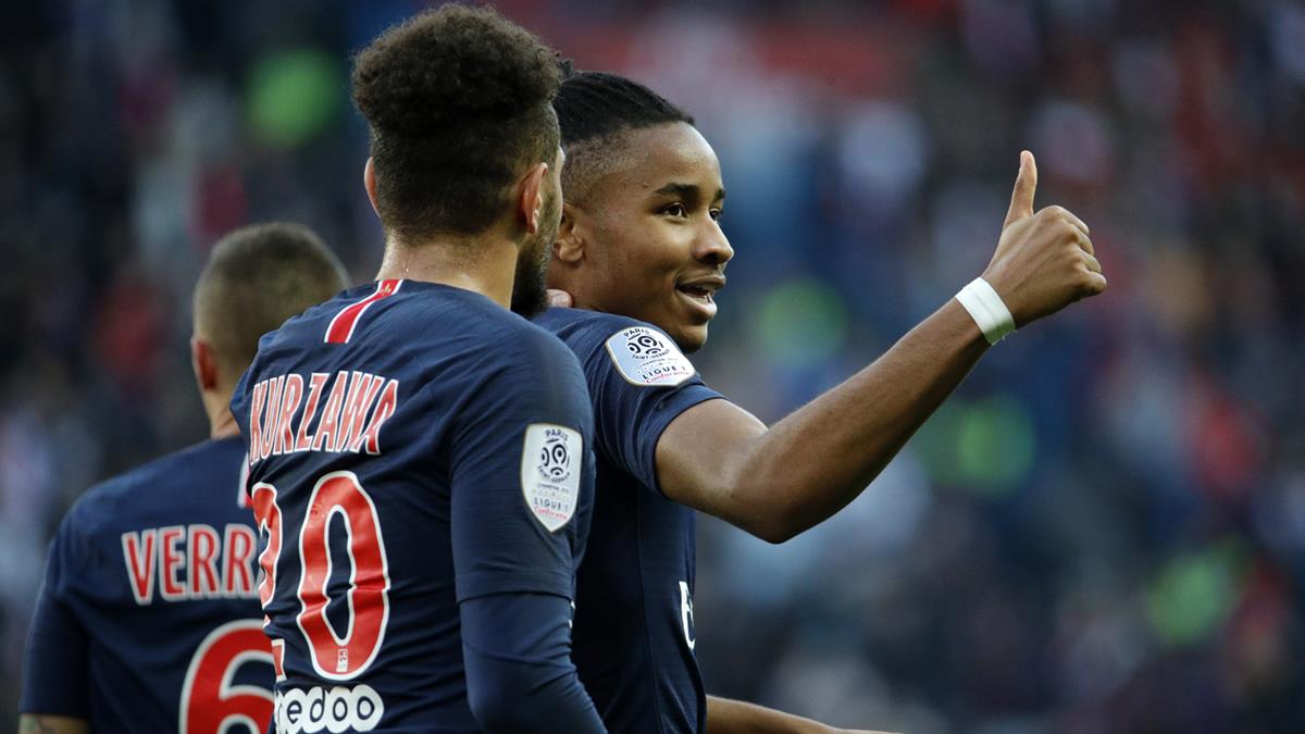 Christopher Nkunku con el Paris Saint Germain