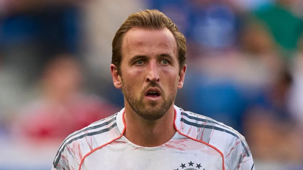 Harry Kane durante un partido con el Bayern de Múnich