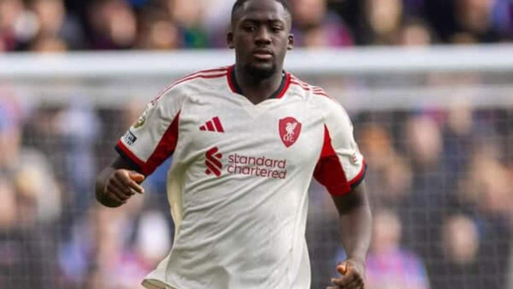Konaté durante el partido con el Liverpool Konaté durante el partido con el Liverpool