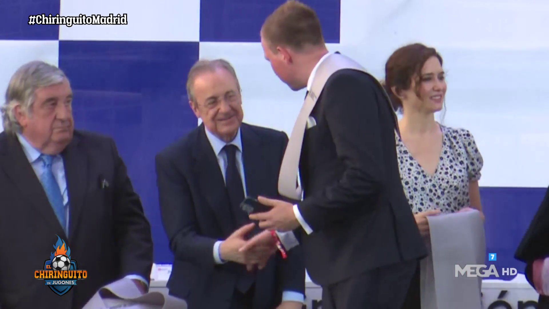 Florentino Pérez durante el acto de ayer