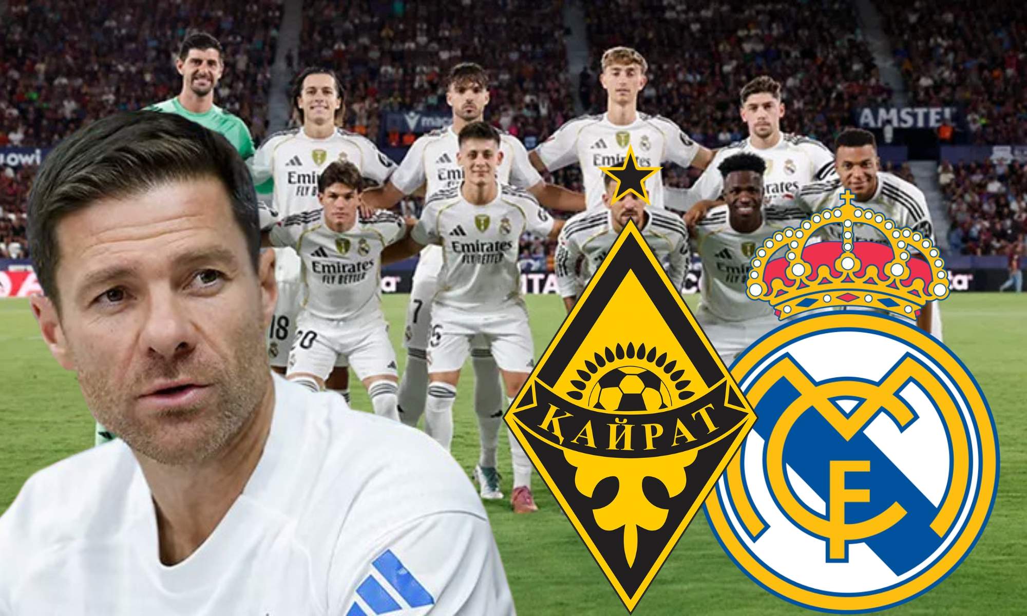 Once de Xabi Alonso frente al Kairat