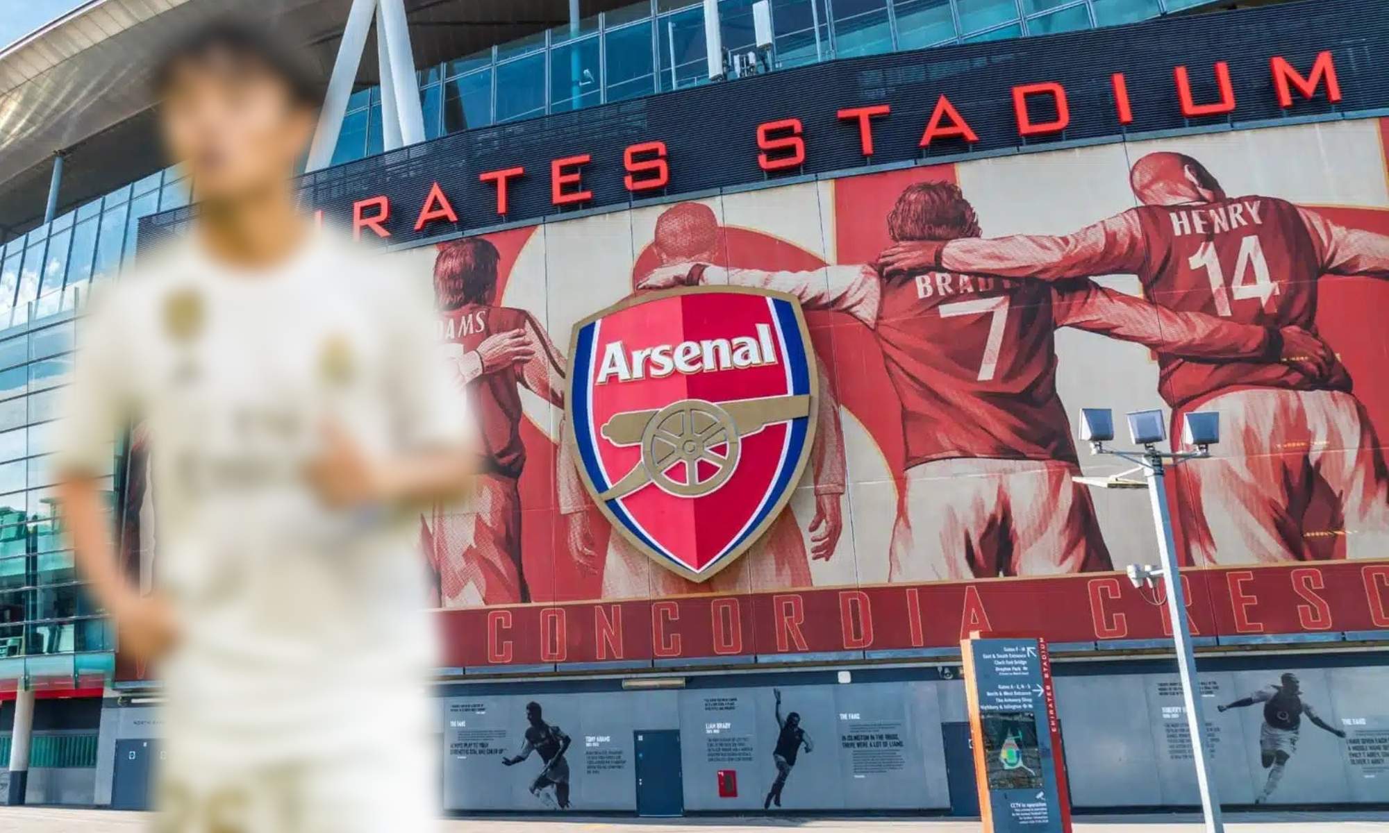 Kubo sobre el Emirates Stadium