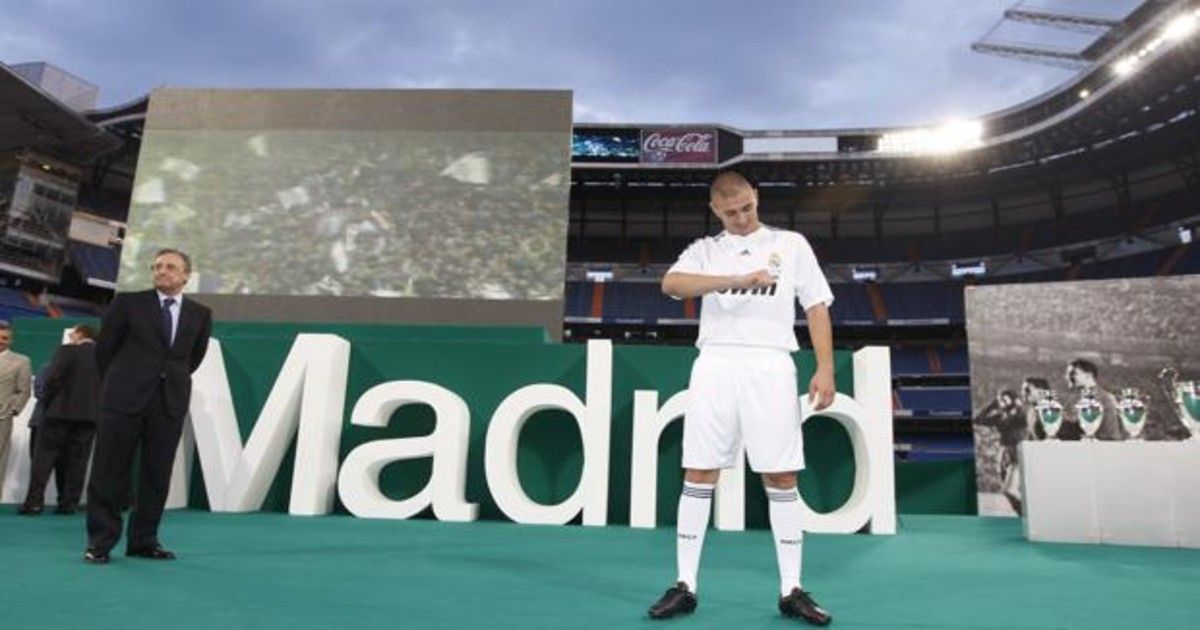 La presentación de Karim Benzema La presentación de Karim Benzema