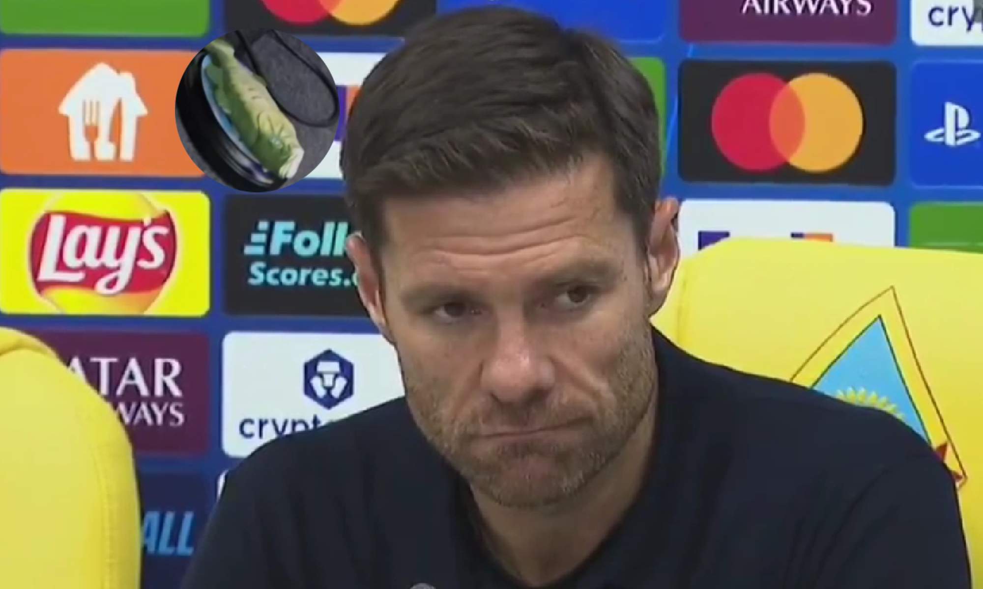 La rueda de prensa de Xabi Alonso después de ganar al Kairat deja un momento surrealista
