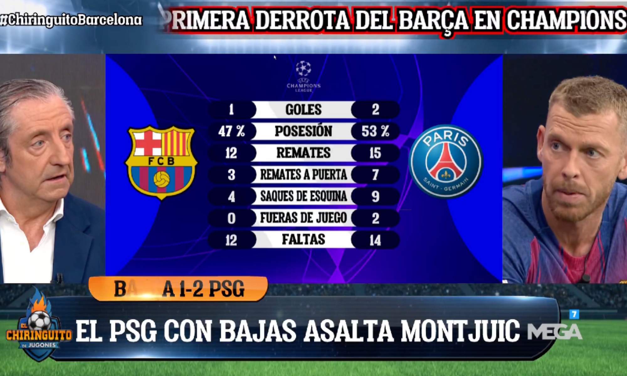 Josep Pedrerol ha dejado en ridículo a Jota Jordi, que se mostró satisfecho con la derrota del Barça.