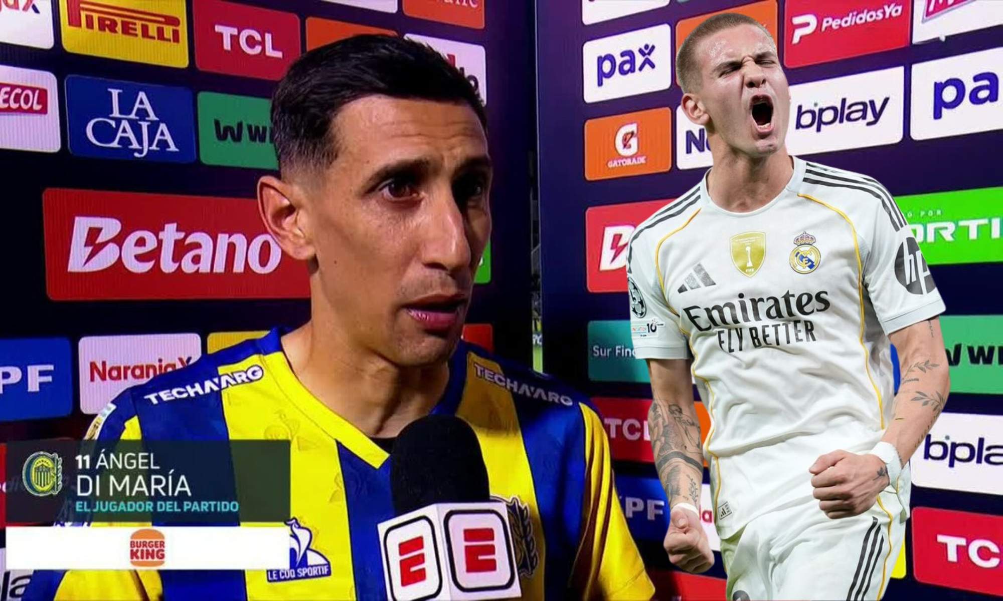 Di Maria y Franco Mastantuono