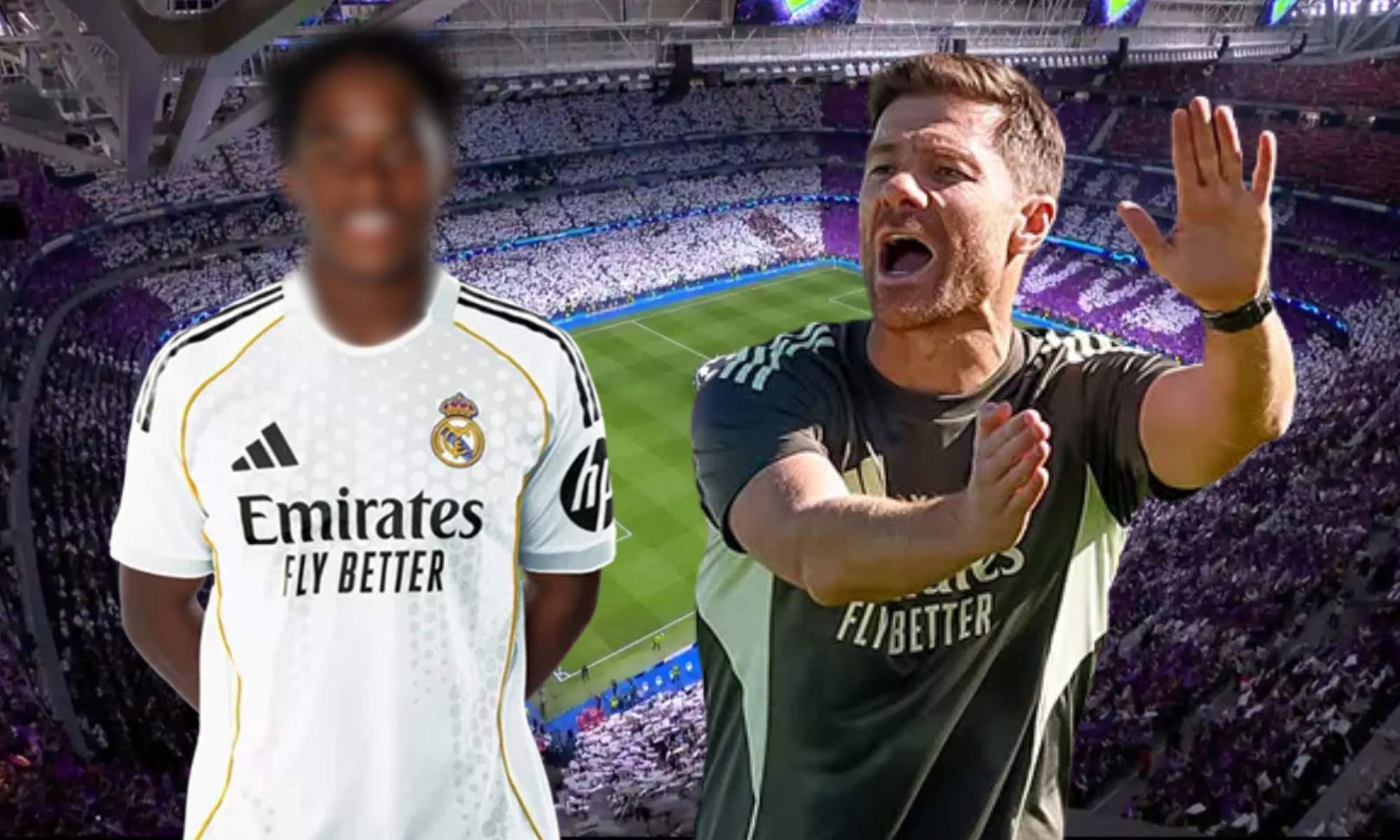 Endrick y Xabi Alonso