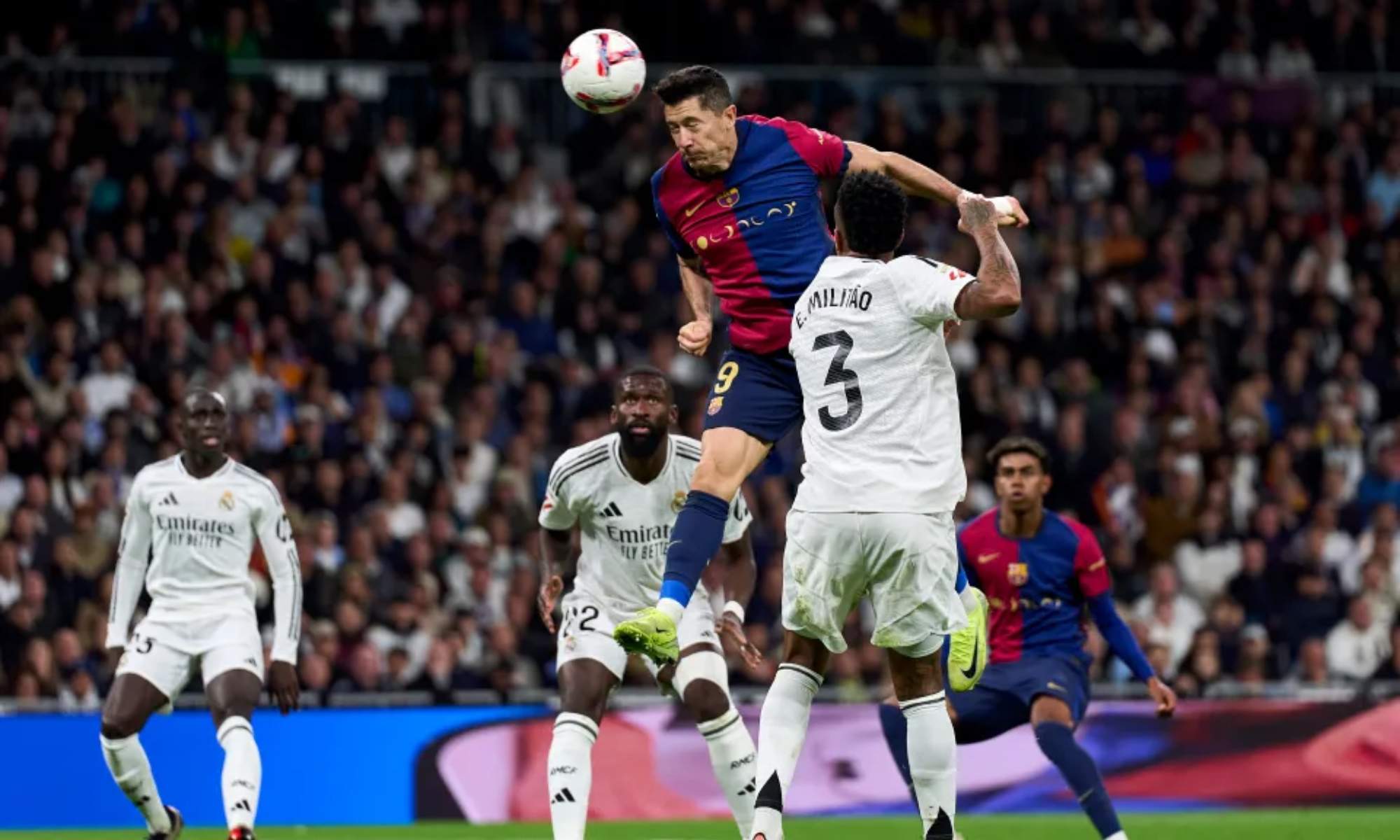 Robert Lewandowski será una baja sensible del Barça para el Clásico del próximo 26 de octubre en el Bernabéu.