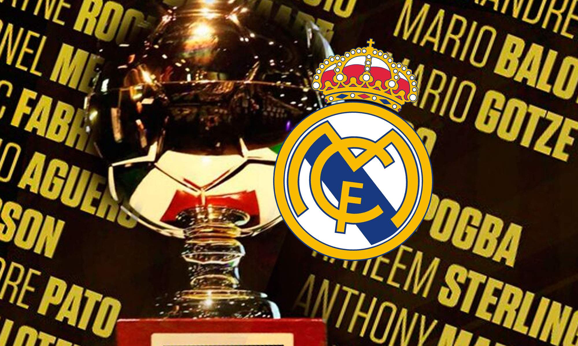 Golden Boy con escudo Real Madrid