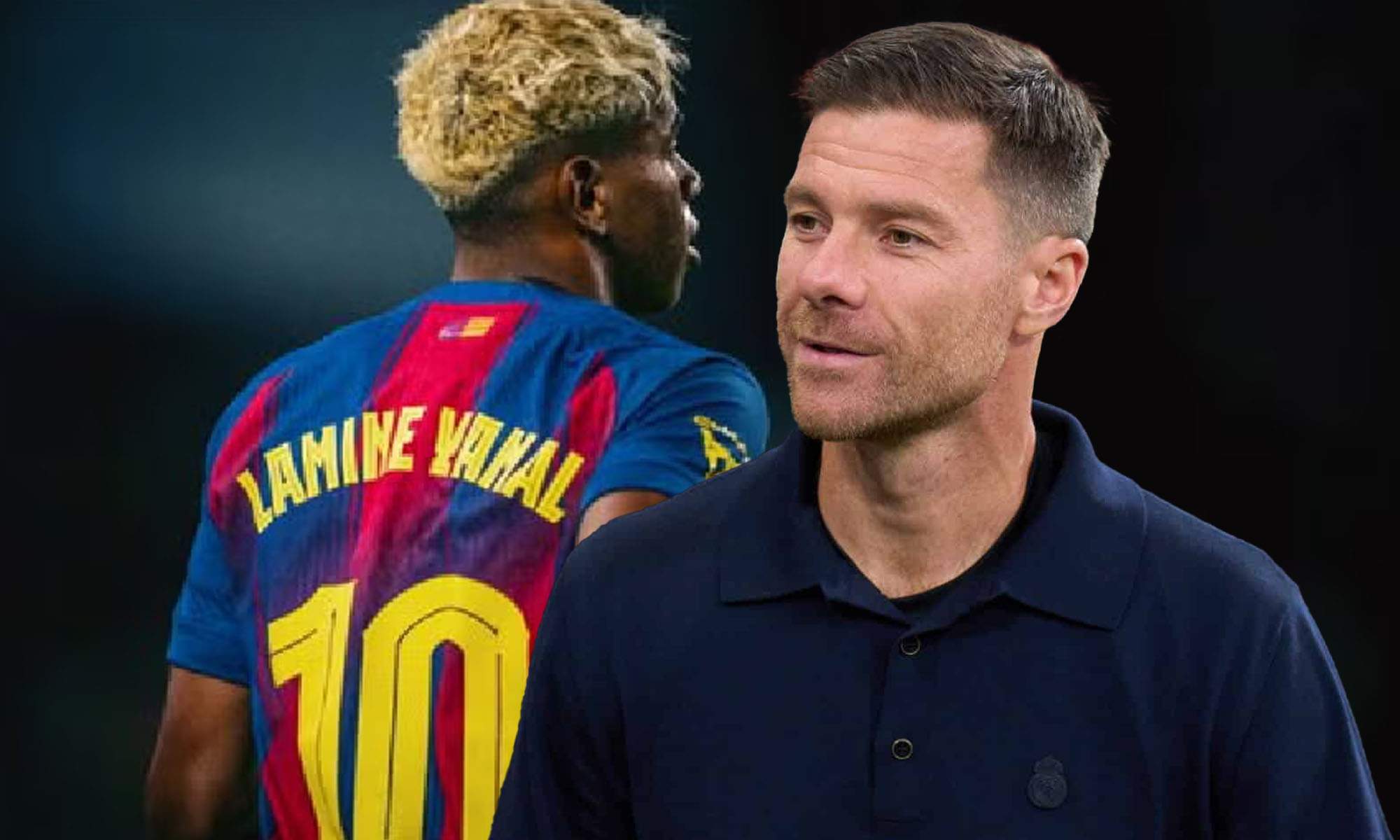 Lamine con Xabi