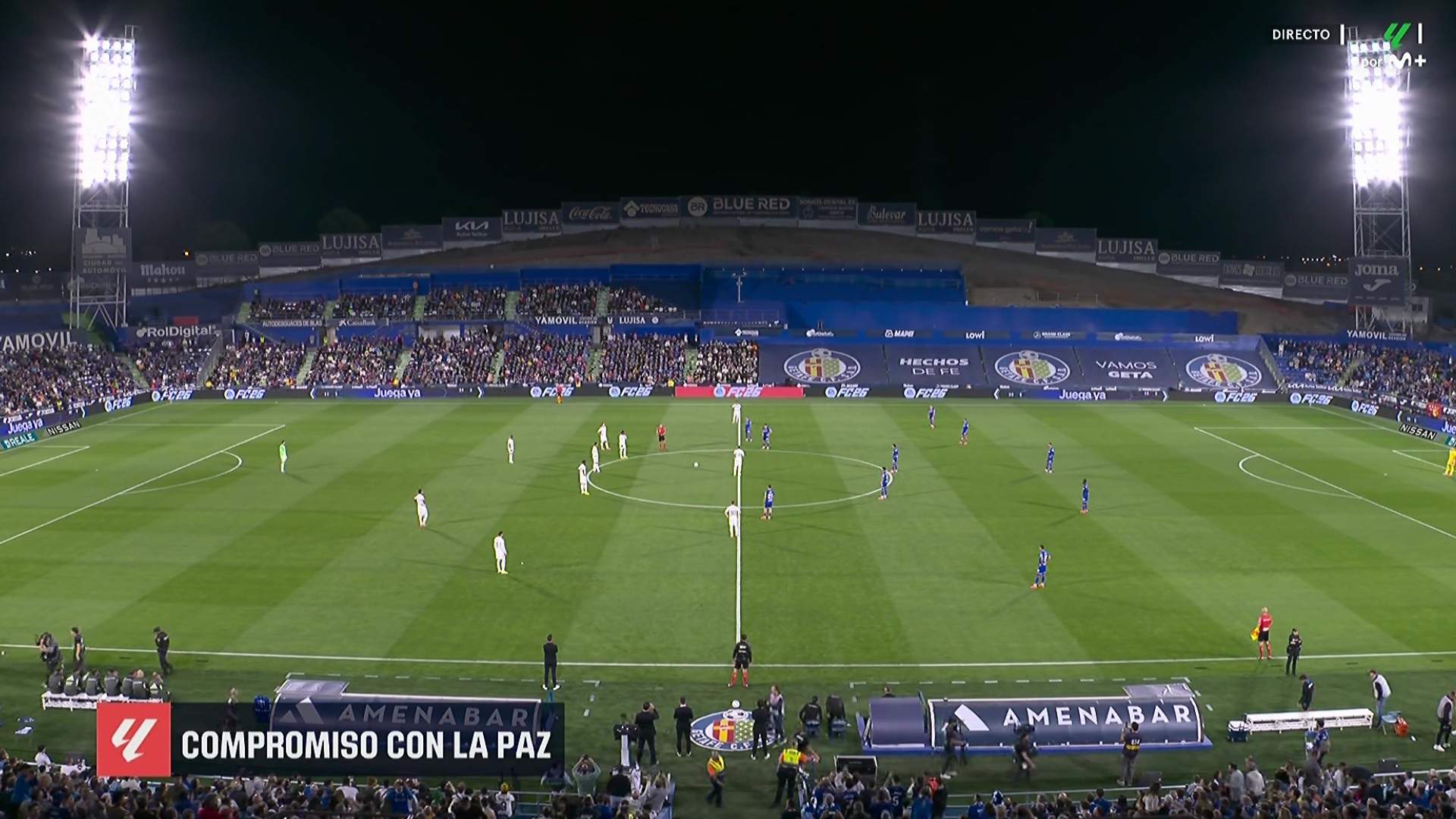 No se vio en TV, así se paró el Getafe - Real Madrid en protesta contra LaLiga