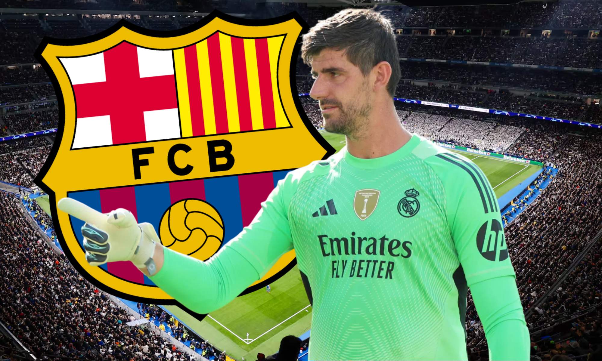 Thibaut Courtois mira al Clásico del Santiago Bernabéu como su próximo partido