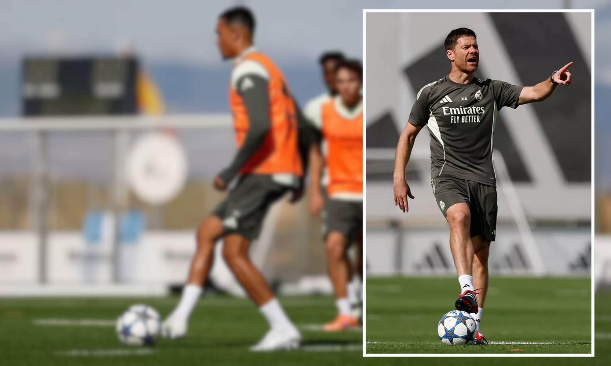 Trent Entrenamiento y Xabi Alonso