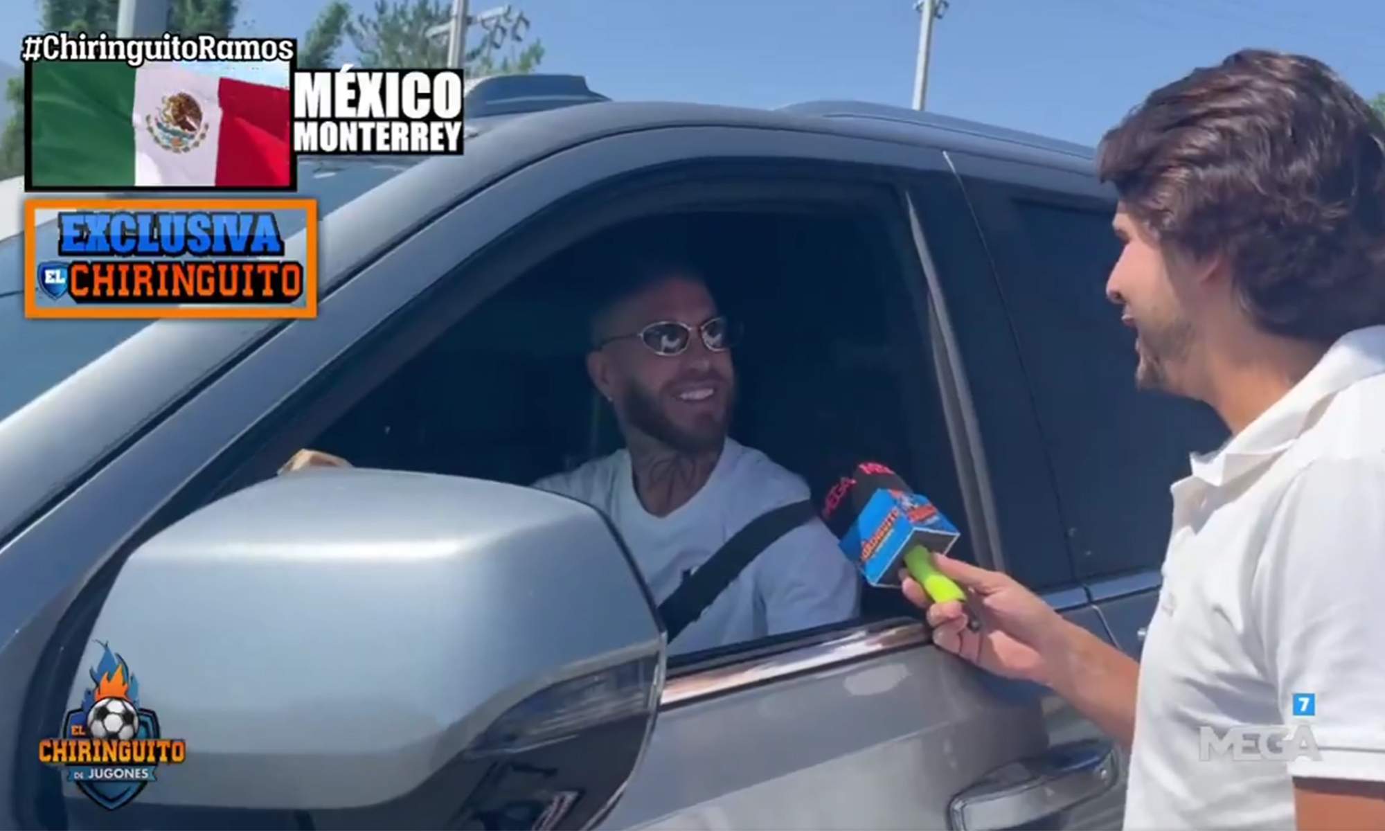 Sergio Ramos y Juanfe Sanz de El Chiringuito Sergio Ramos y Juanfe Sanz de El Chiringuito