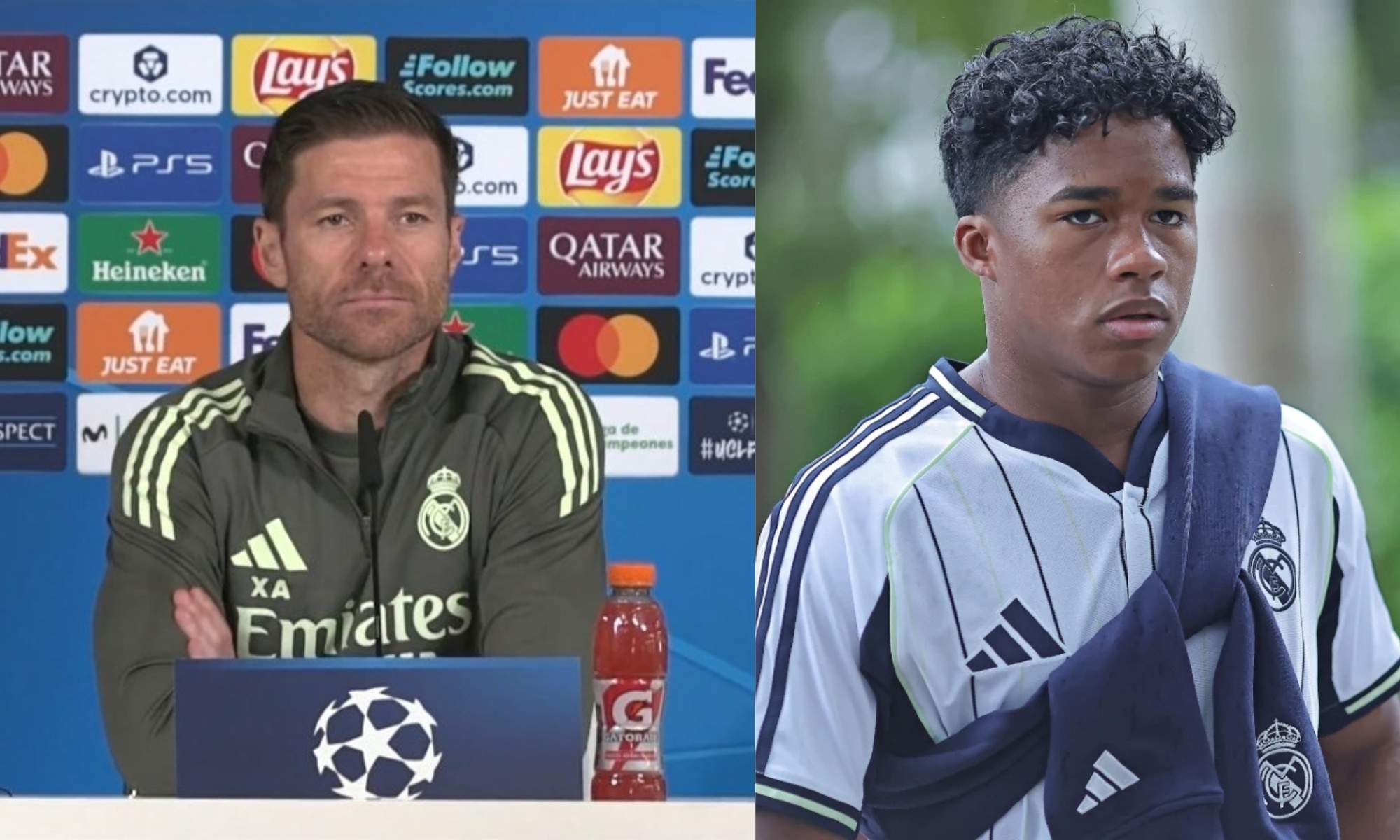 Xabi Alonso y Endrick