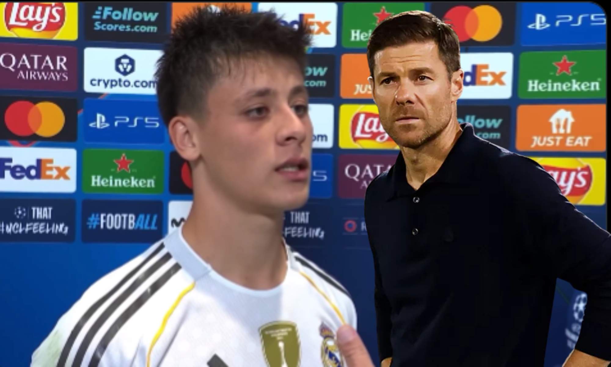 Arda Güler y Xabi Alonso Arda Güler y Xabi Alonso