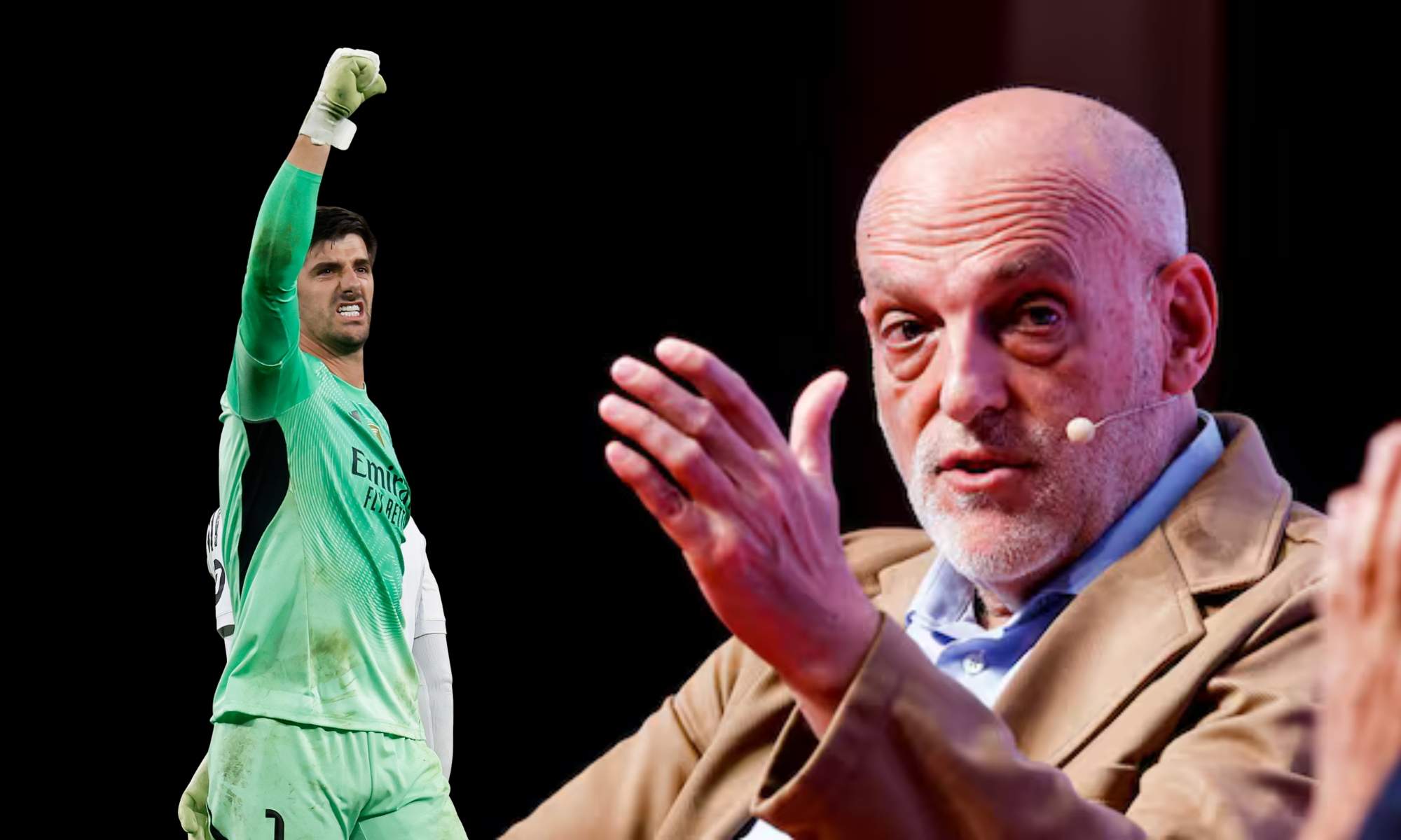 Courtois y Javier Tebas Courtois y Javier Tebas