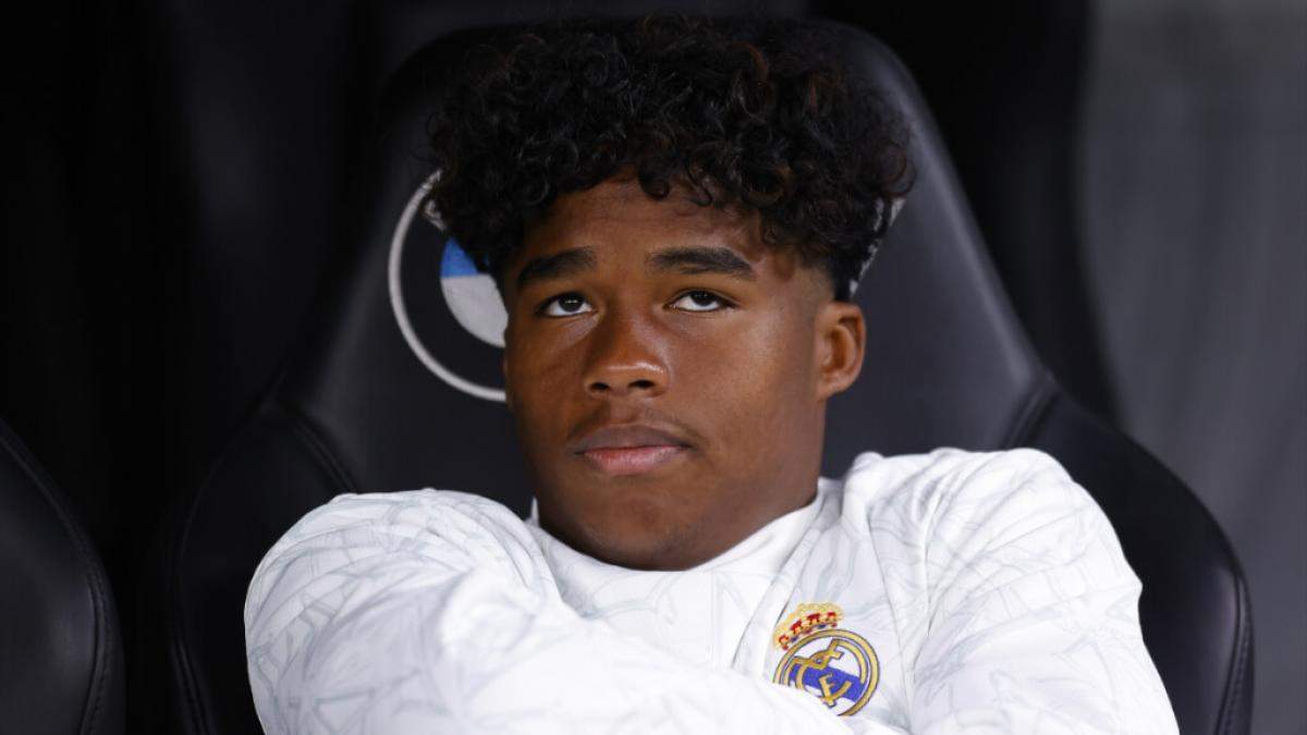 Endrick en el banquillo del Real Madrid Endrick en el banquillo del Real Madrid