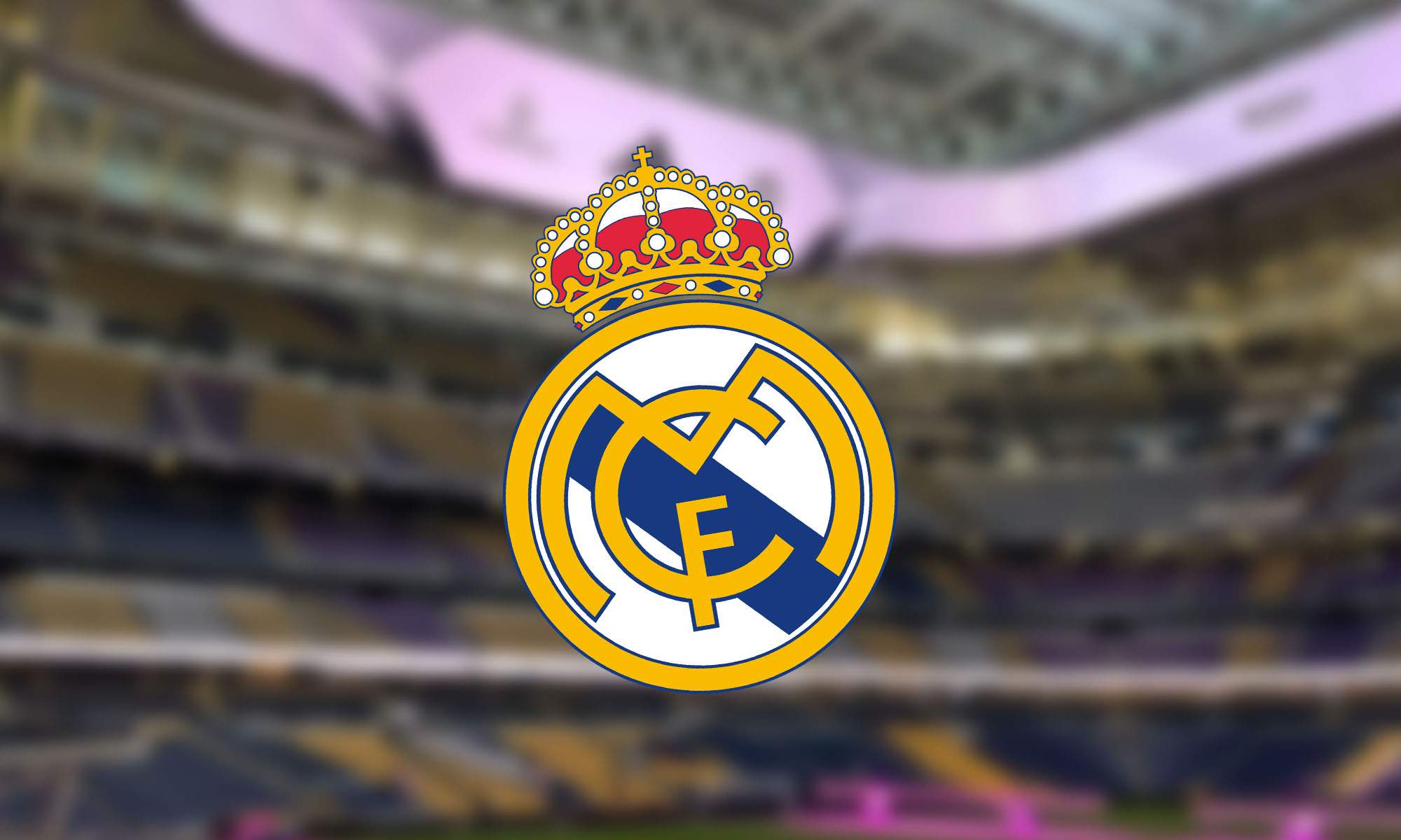 Mosaico de incognito con escudo Real Madrid