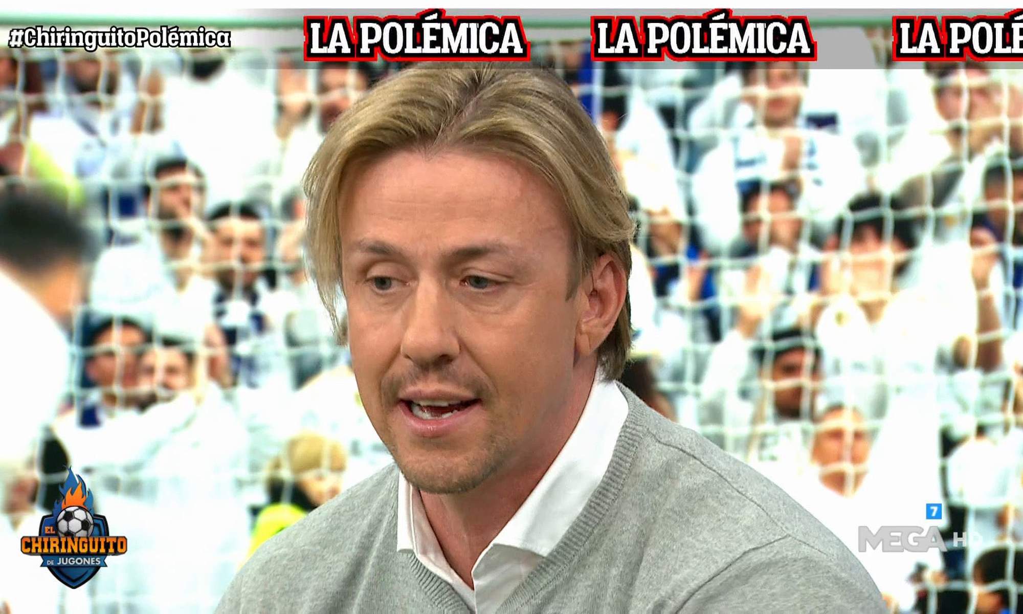 Guti Hernández compartiendo su opinión en El Chiringuito. Guti Hernández compartiendo su opinión en El Chiringuito.