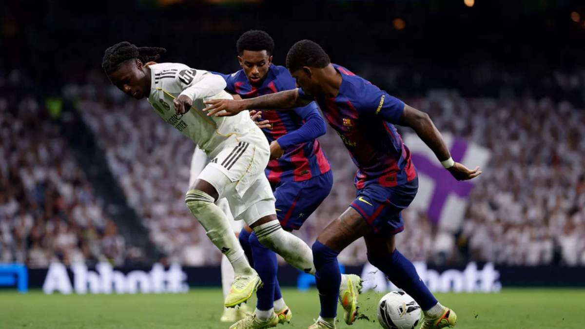 Camavinga durante el Clásico Camavinga durante el Clásico