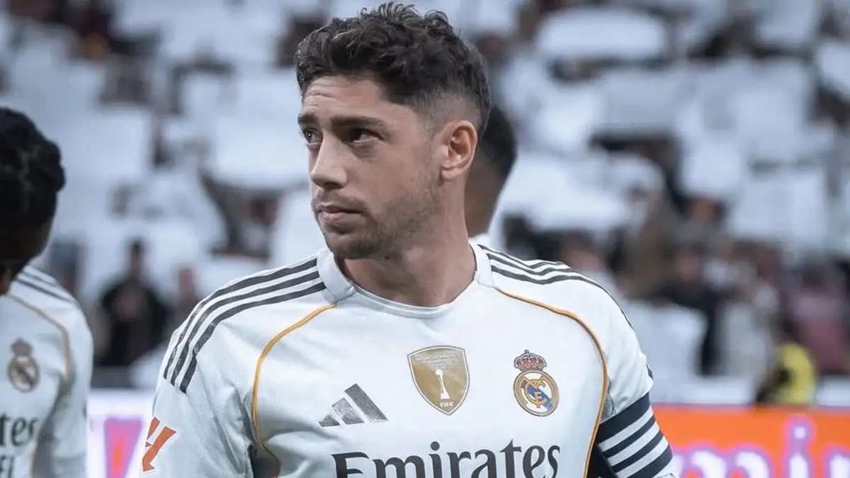 Fede Valverde antes del inicio del Clásico Fede Valverde antes del inicio del Clásico
