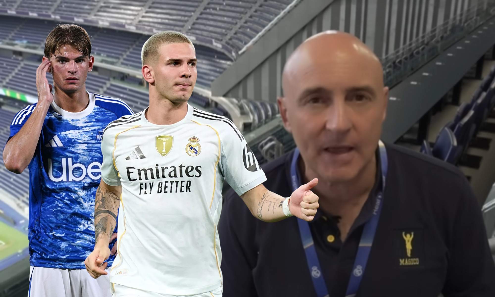 Nico Paz y Mastantuono con Maldini Nico Paz y Mastantuono con Maldini