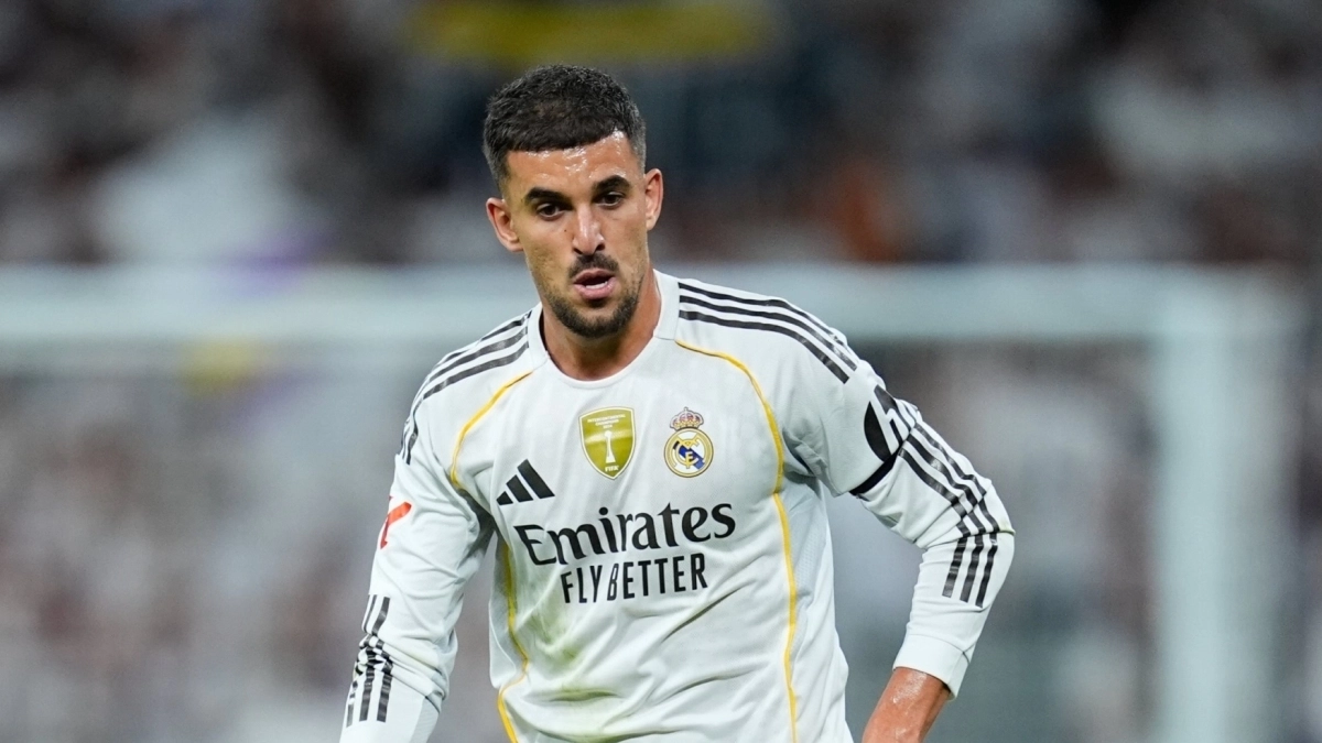 Dani Ceballos jugando un partido con el Real Madrid. Dani Ceballos jugando un partido con el Real Madrid.