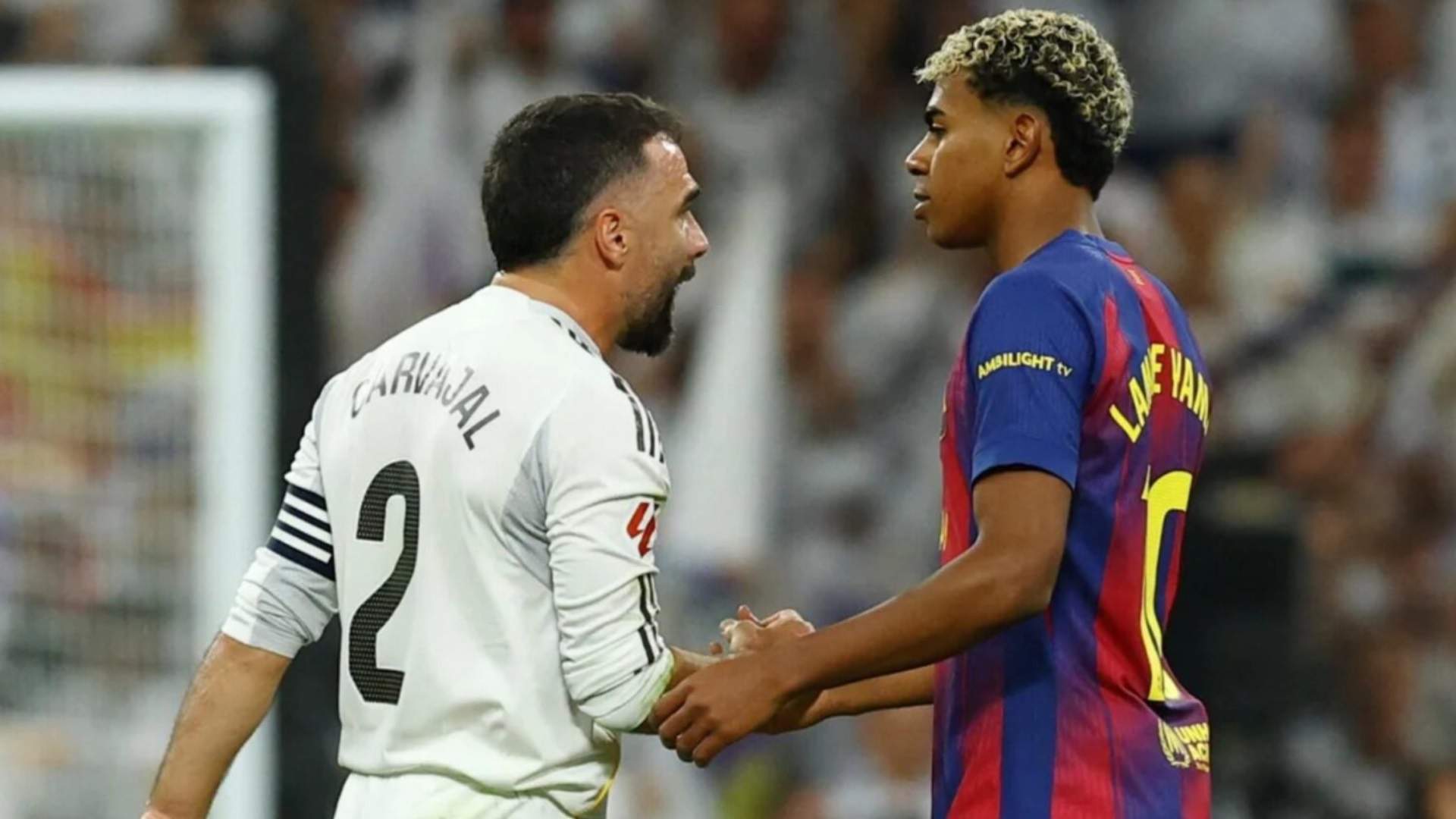 Desvelan la verdadera frase que le dijo Lamine Yamal a Carvajal en El Clásico  Desvelan la verdadera frase que le dijo Lamine Yamal a Carvajal en El Clásico