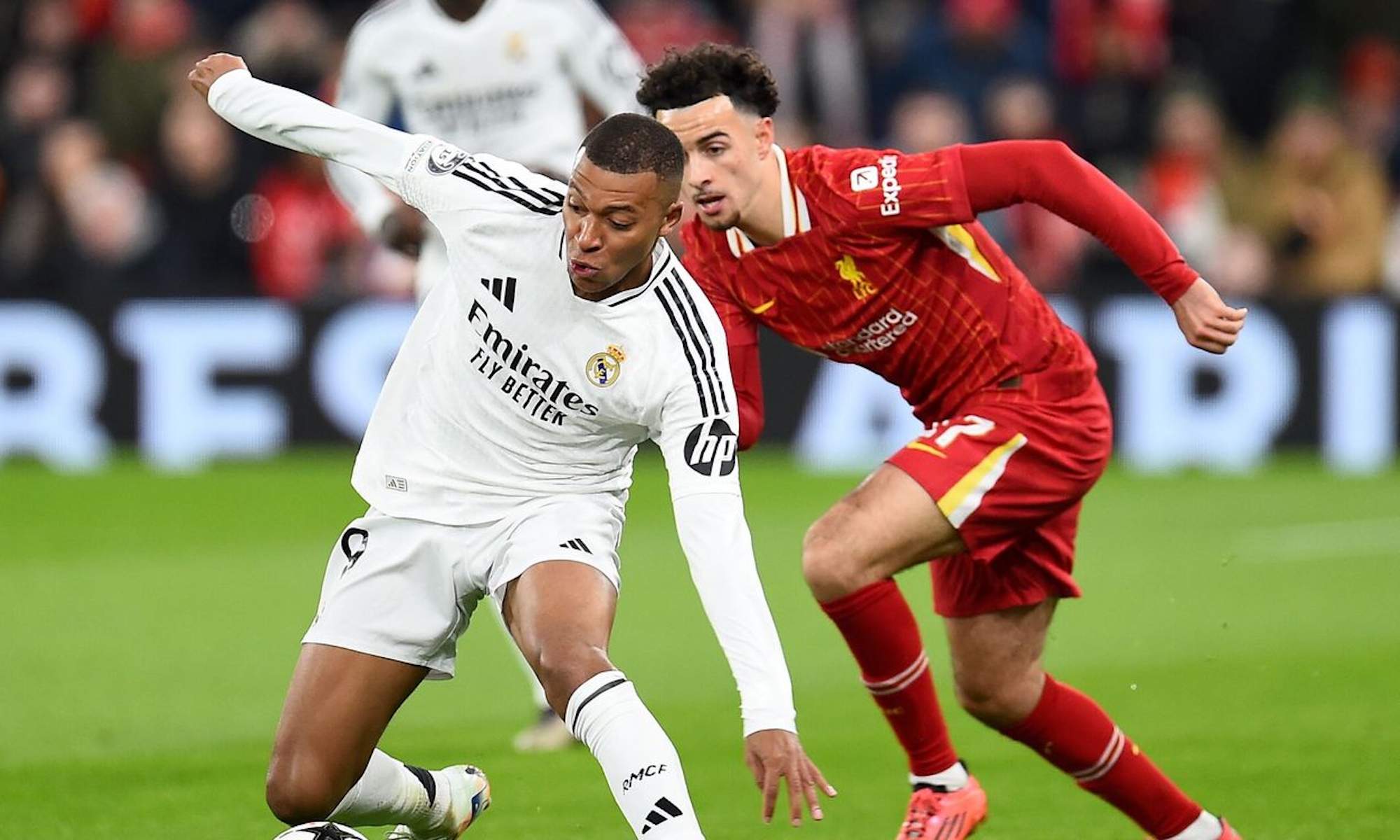 Mbappé contra el Liverpool la temporada pasada