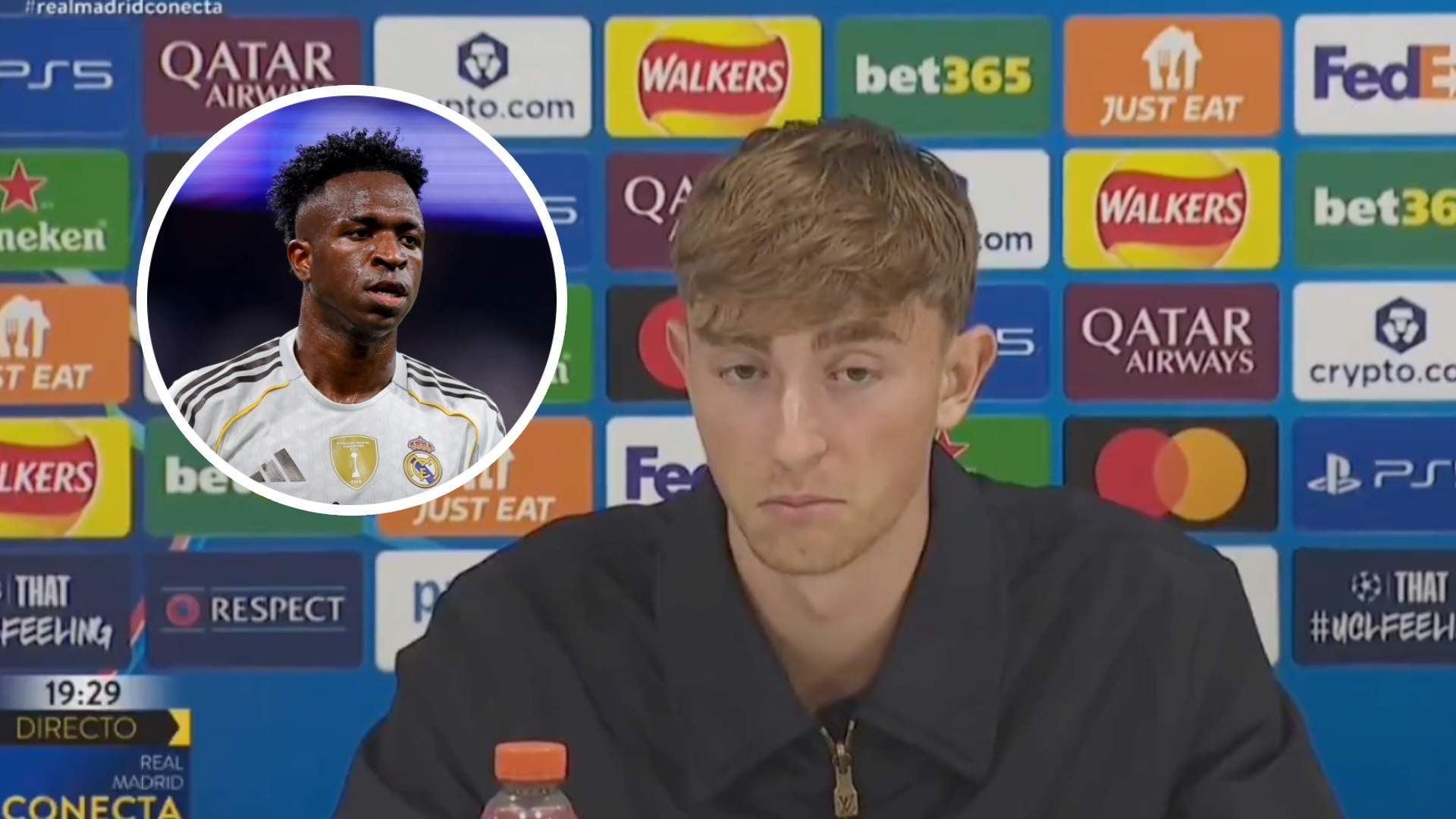 La respuesta de Huijsen sobre Vinicius que va a traer cola: "La prensa…"