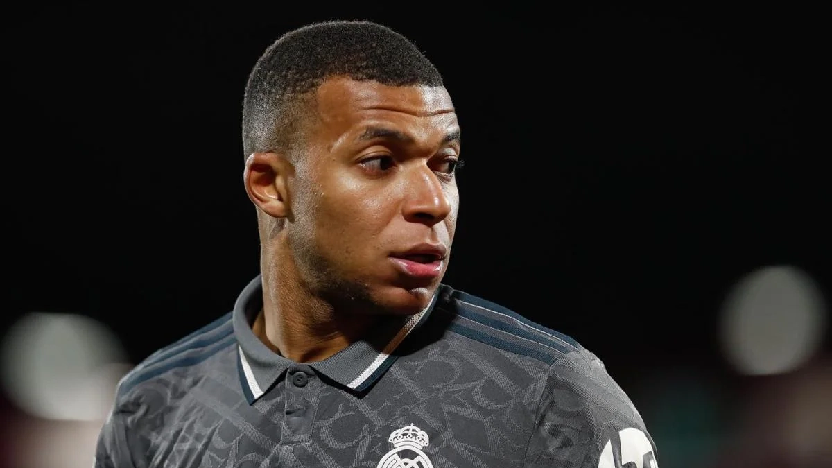 Mbappé con el Real Madrid