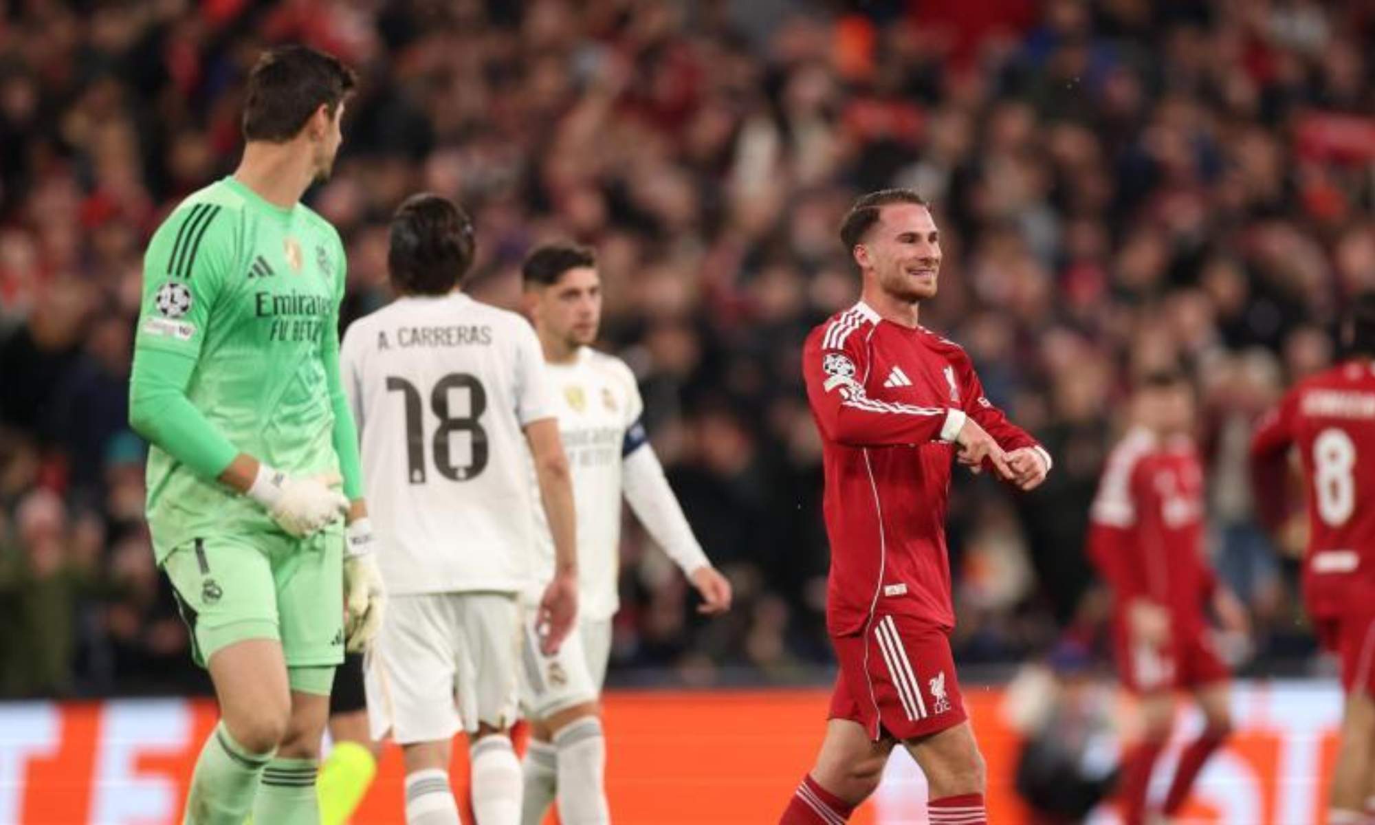 Así queda la clasificación de la fase Liga de la Champions después de la derrota del Real Madrid en Anfield