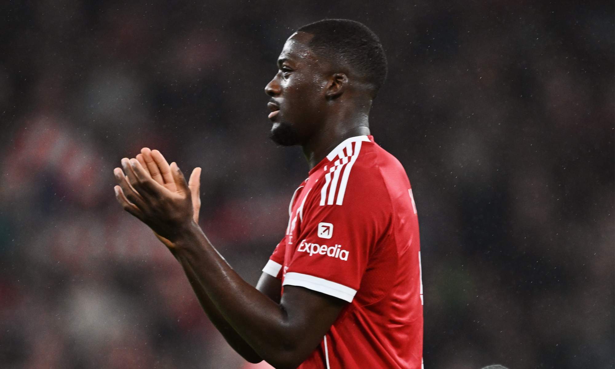 Ibrahima Konaté durante el Liverpool - Real Madrid.