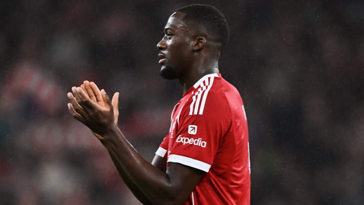 Ibrahima Konaté durante el Liverpool - Real Madrid.