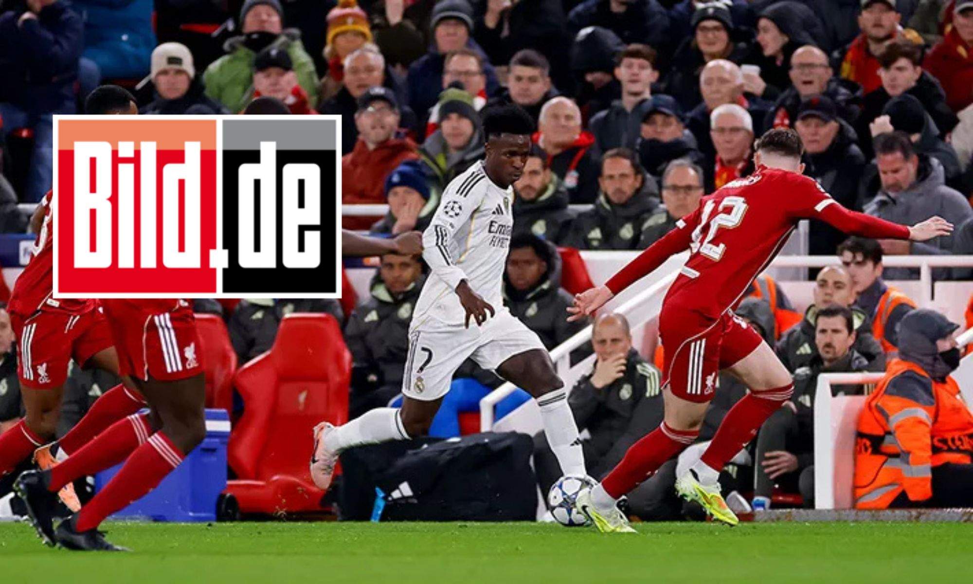 Bild y Vinicius en Anfield