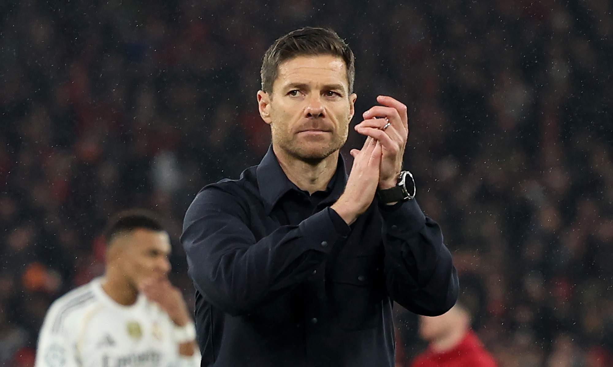 Xabi Alonso después del Liverpool - Real Madrid. 
